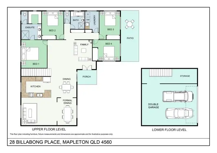 Floorplan of Homely house listing, 28 Billabong Place, Mapleton QLD 4560