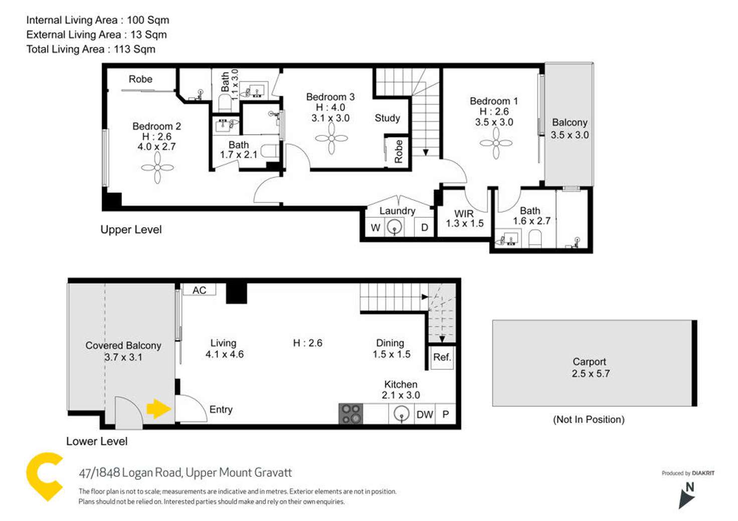 Floorplan of Homely apartment listing, 47/1848 Logan Road, Upper Mount Gravatt QLD 4122