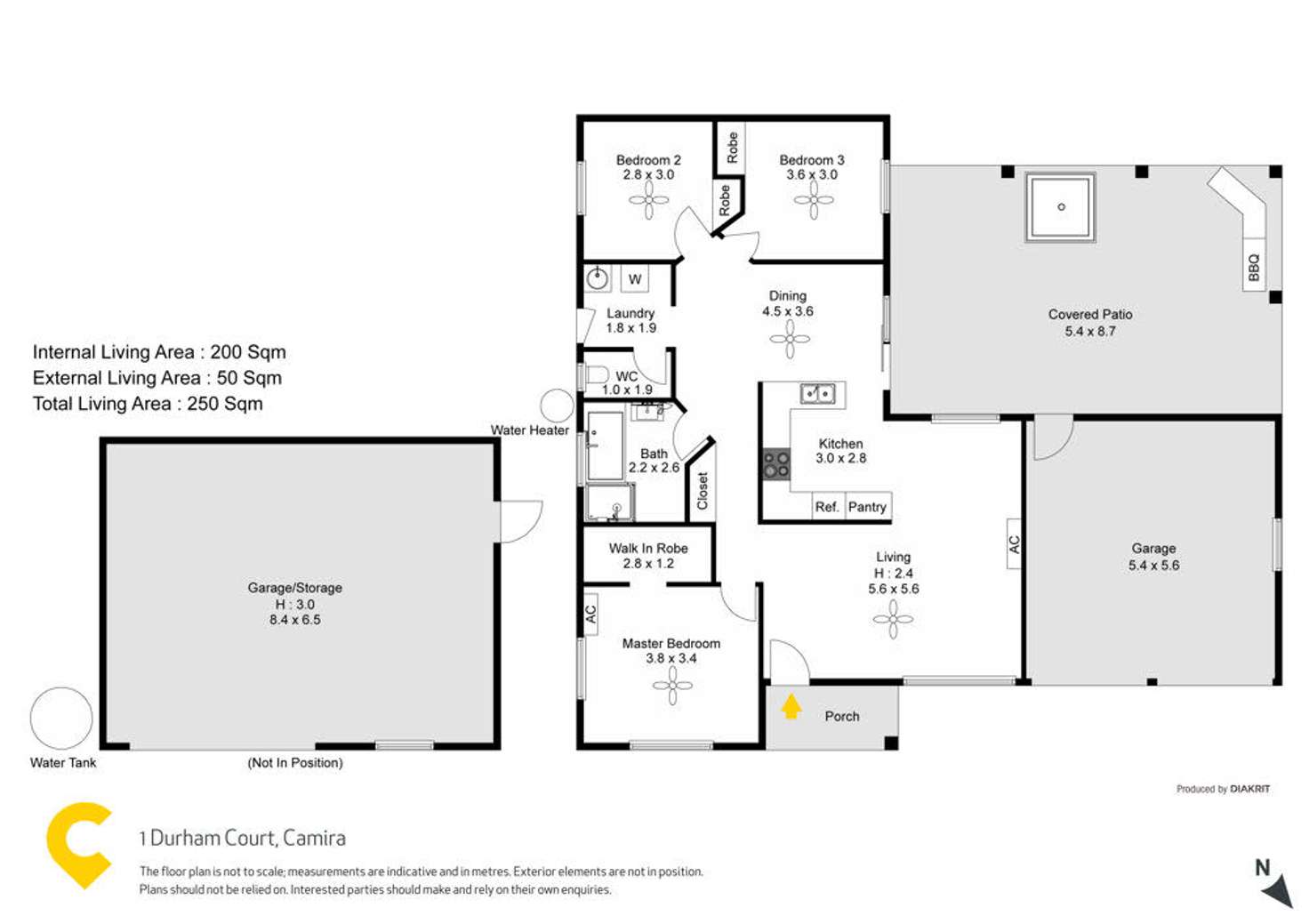 Floorplan of Homely house listing, 1 Durham Court, Camira QLD 4300