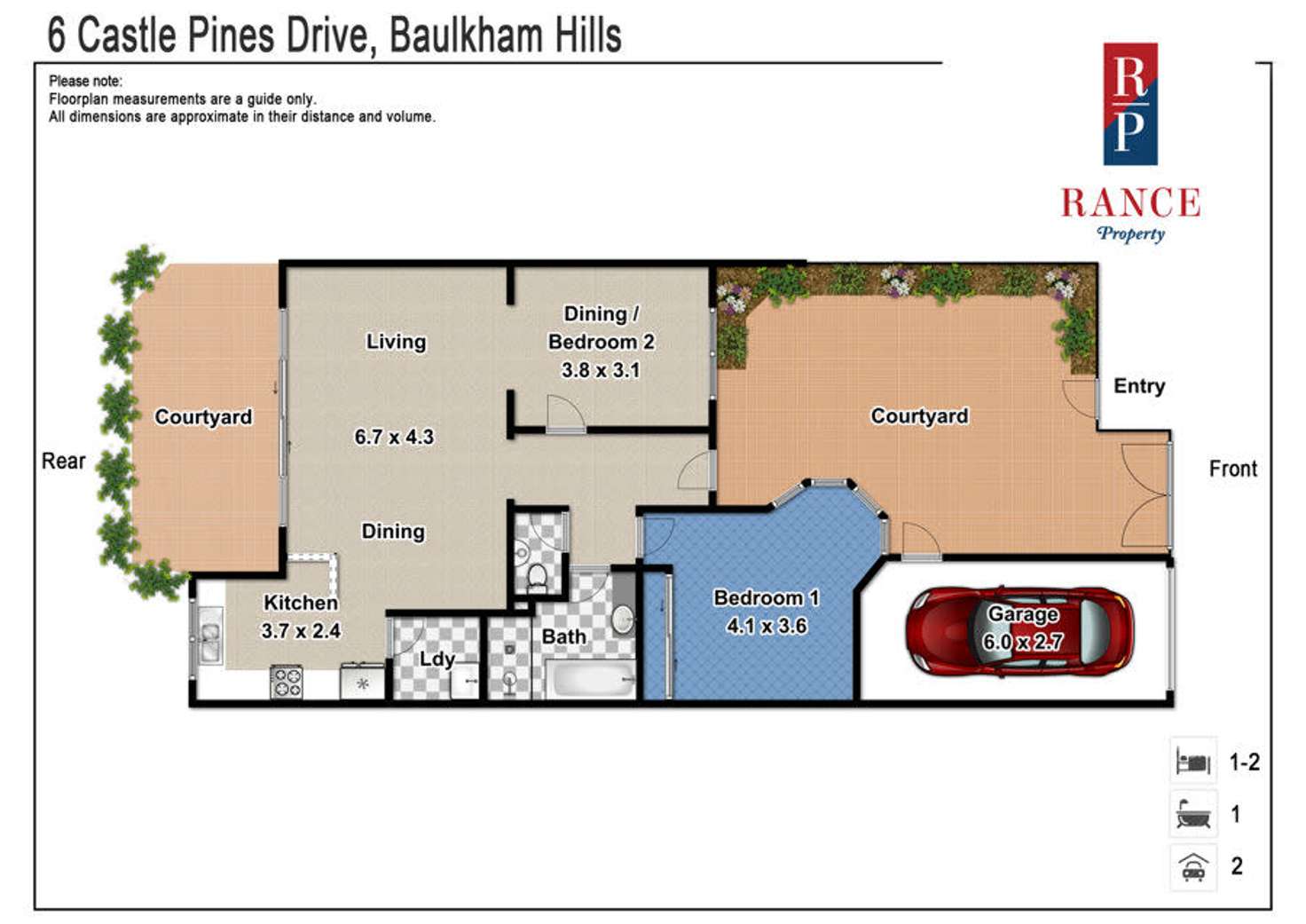 Floorplan of Homely house listing, 6 Castle Pines Drive, Norwest NSW 2153