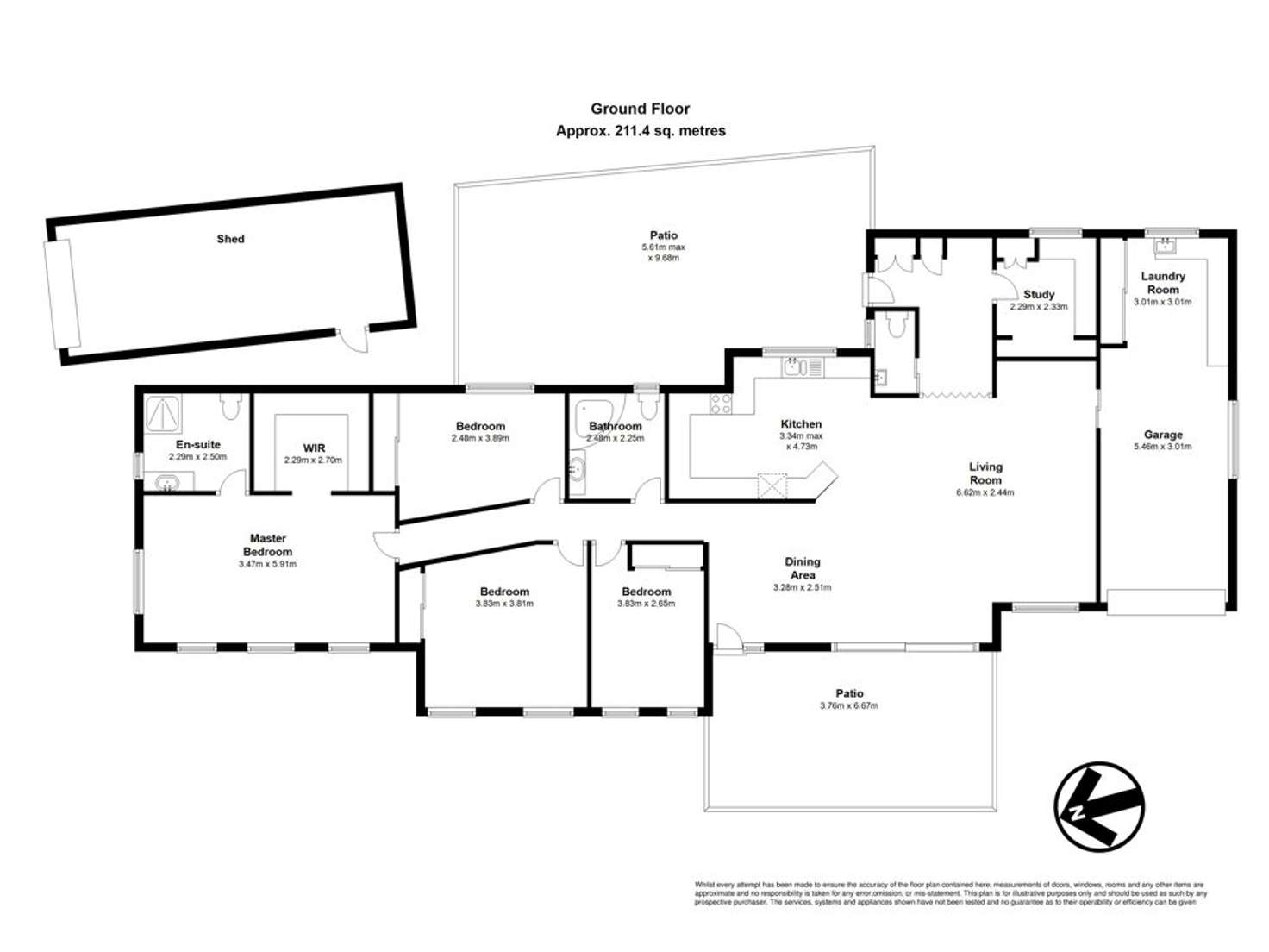 Floorplan of Homely house listing, 6 Spina Crescent, Carseldine QLD 4034