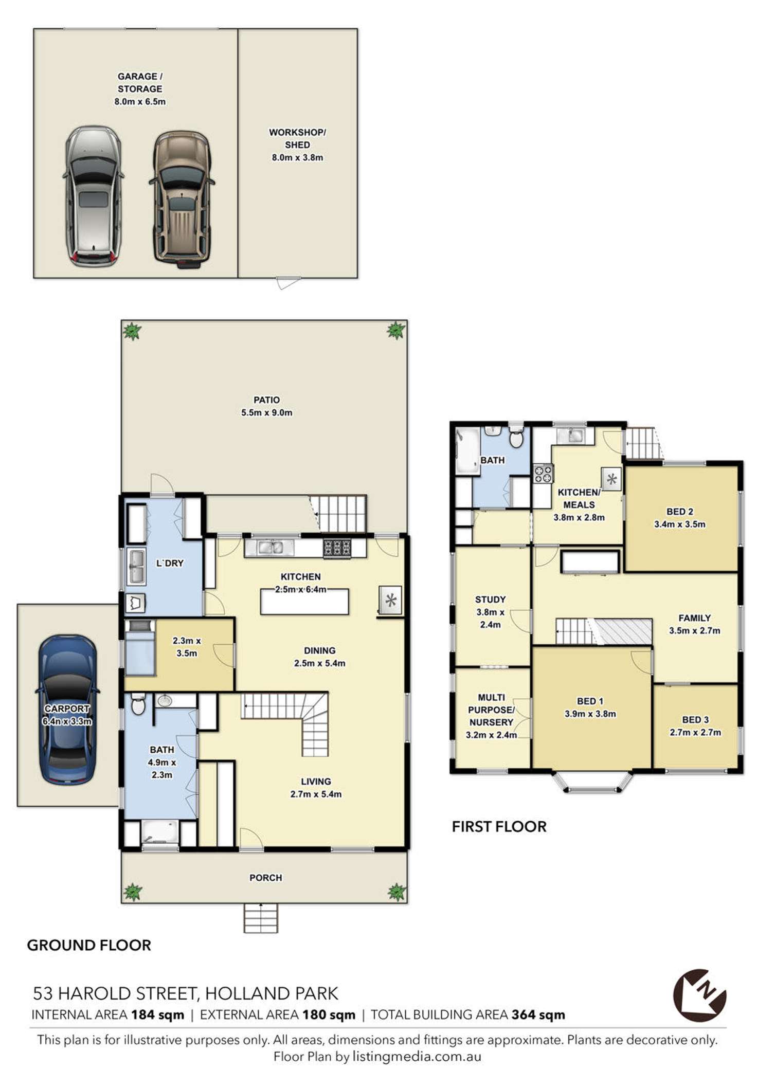 Floorplan of Homely house listing, 53 Harold St, Holland Park QLD 4121