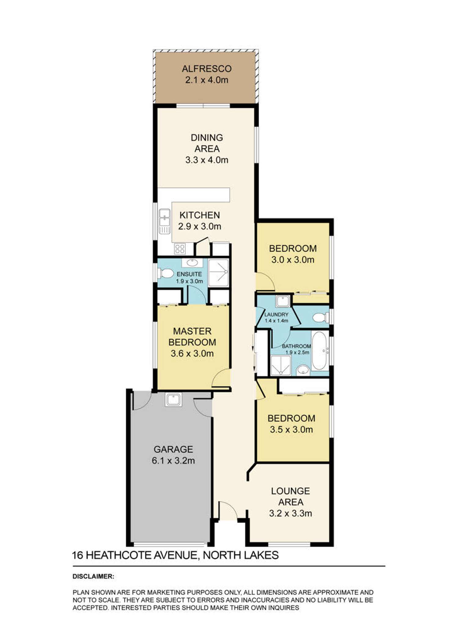 Floorplan of Homely house listing, 16 Heathcote Avenue, North Lakes QLD 4509