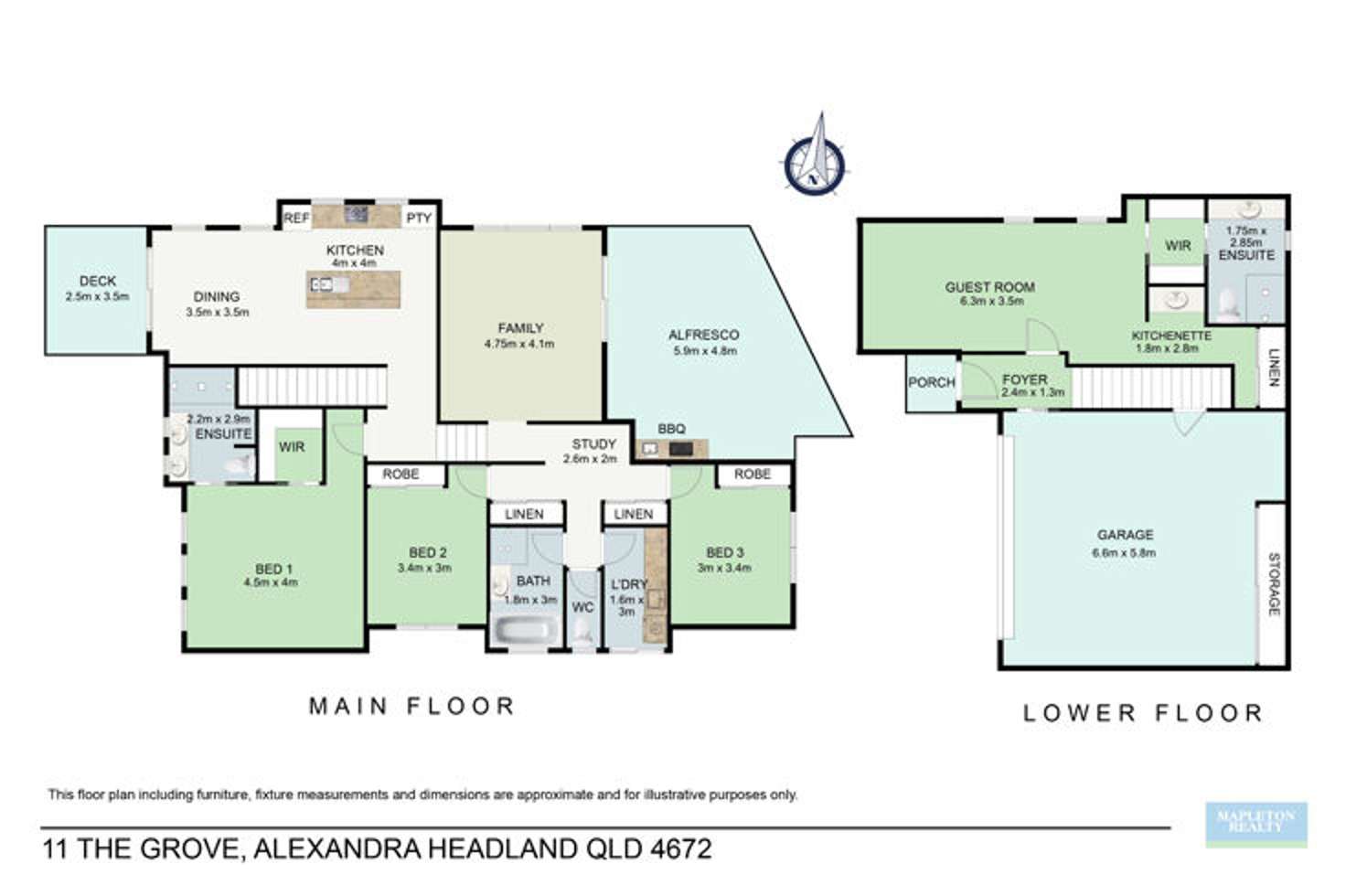 Floorplan of Homely house listing, 11 The Grove, Alexandra Headland QLD 4572