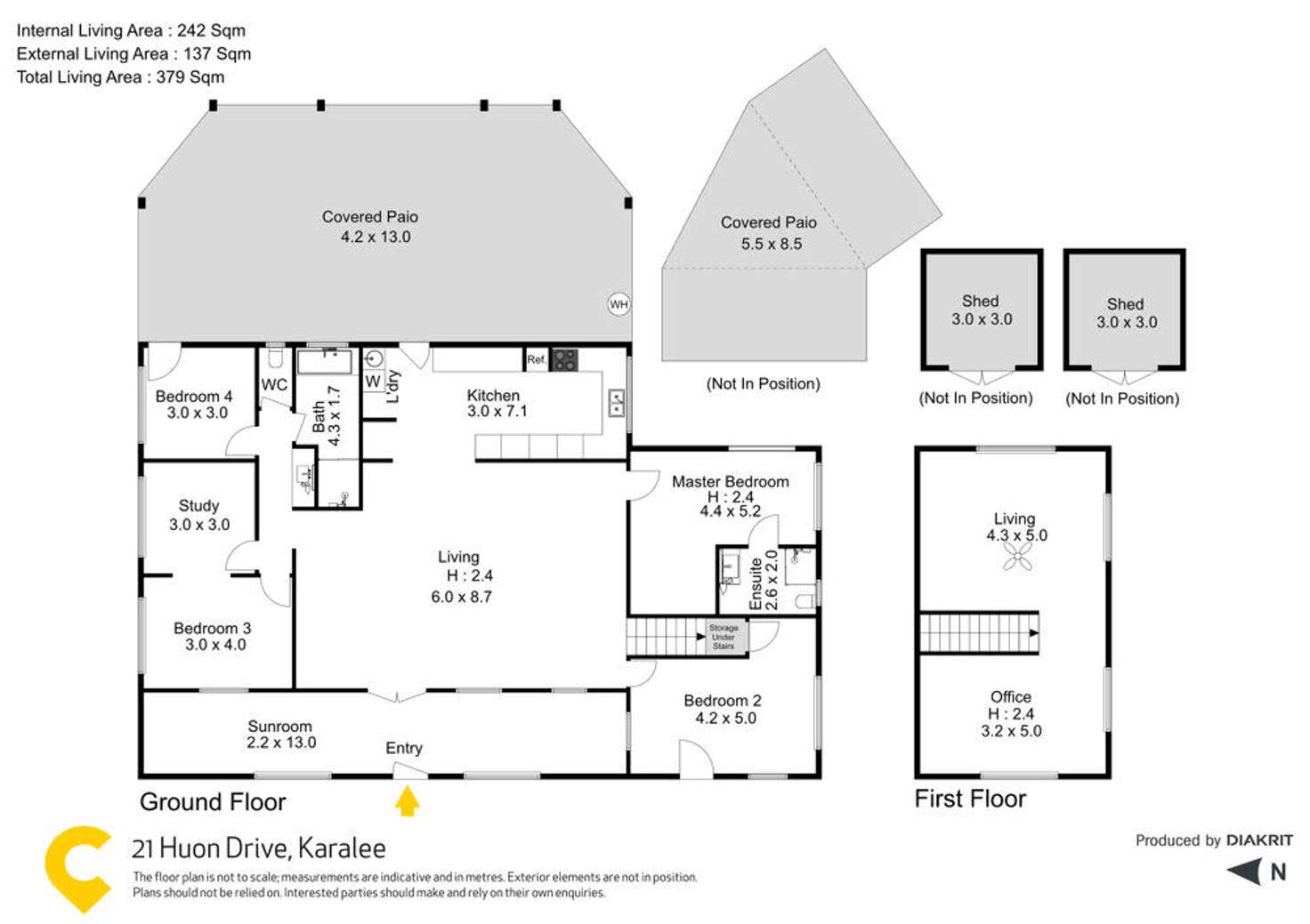 Floorplan of Homely house listing, 21 Huon Drive, Karalee QLD 4306
