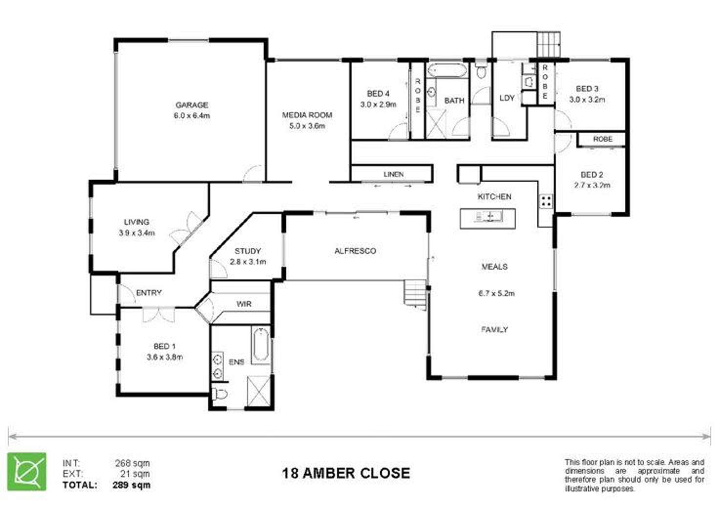 Floorplan of Homely house listing, 18 Amber Close, Armidale NSW 2350