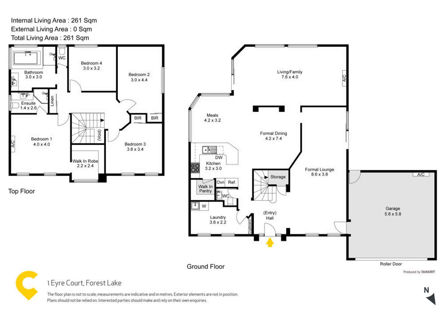 Floorplan of Homely house listing, 1 Eyre Court, Forest Lake QLD 4078