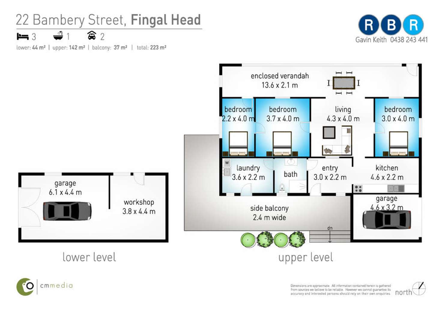 Floorplan of Homely house listing, 22 Bambery Street, Fingal Head NSW 2487