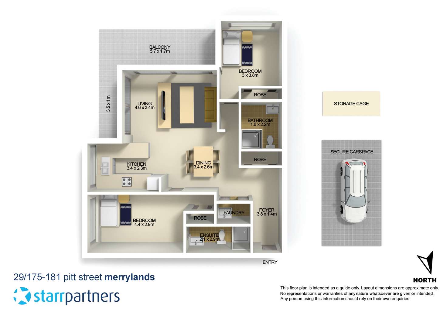 Floorplan of Homely unit listing, 29/175-181 Pitt Street, Merrylands NSW 2160