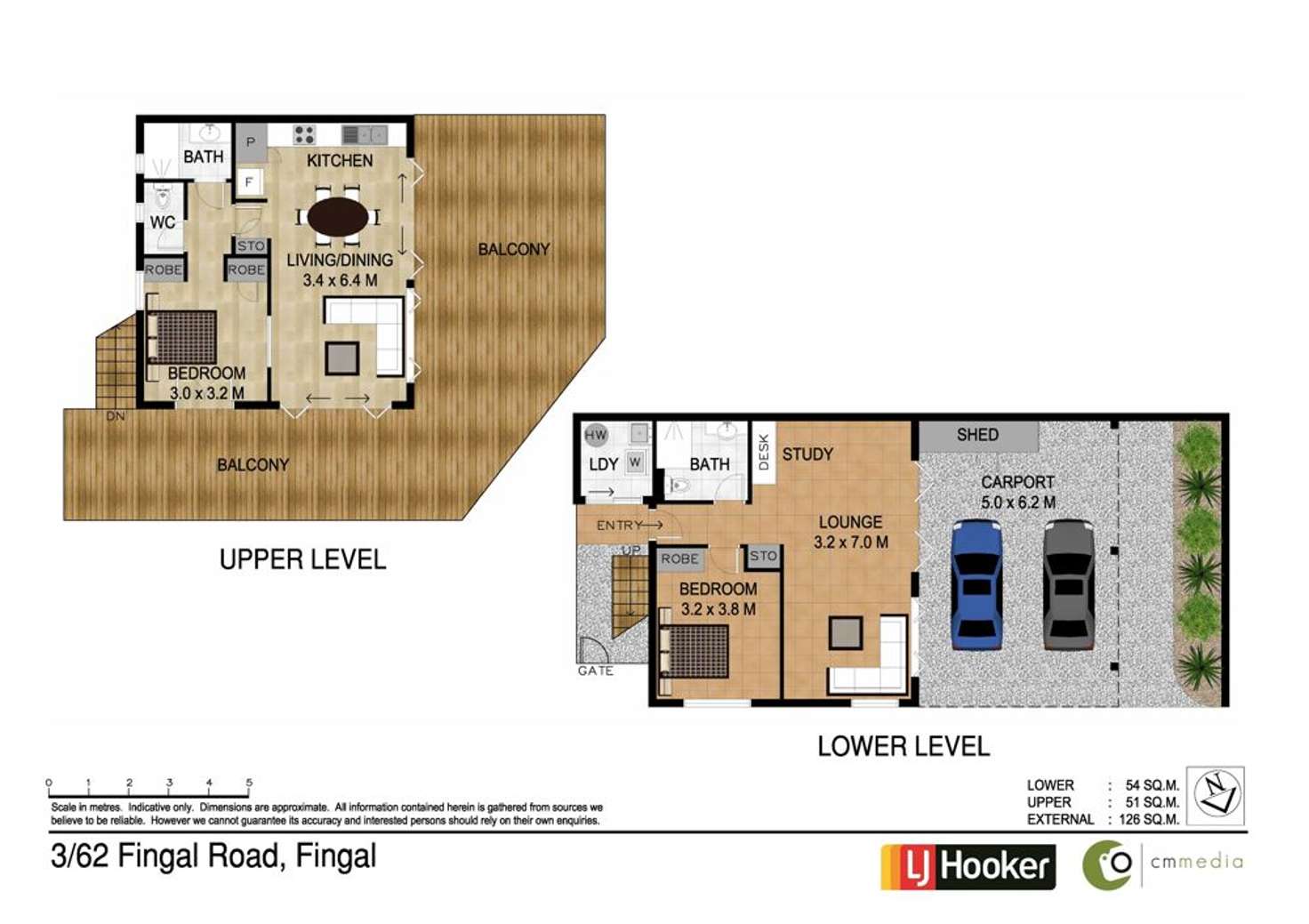Floorplan of Homely unit listing, 3/62 Fingal Road, Fingal Head NSW 2487