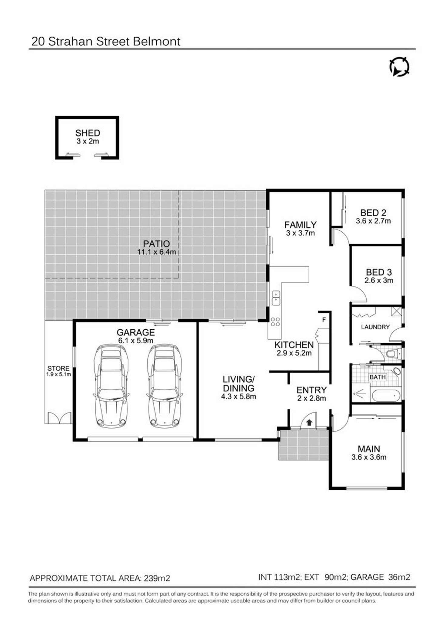 Floorplan of Homely house listing, 20 Strahan St, Belmont QLD 4153