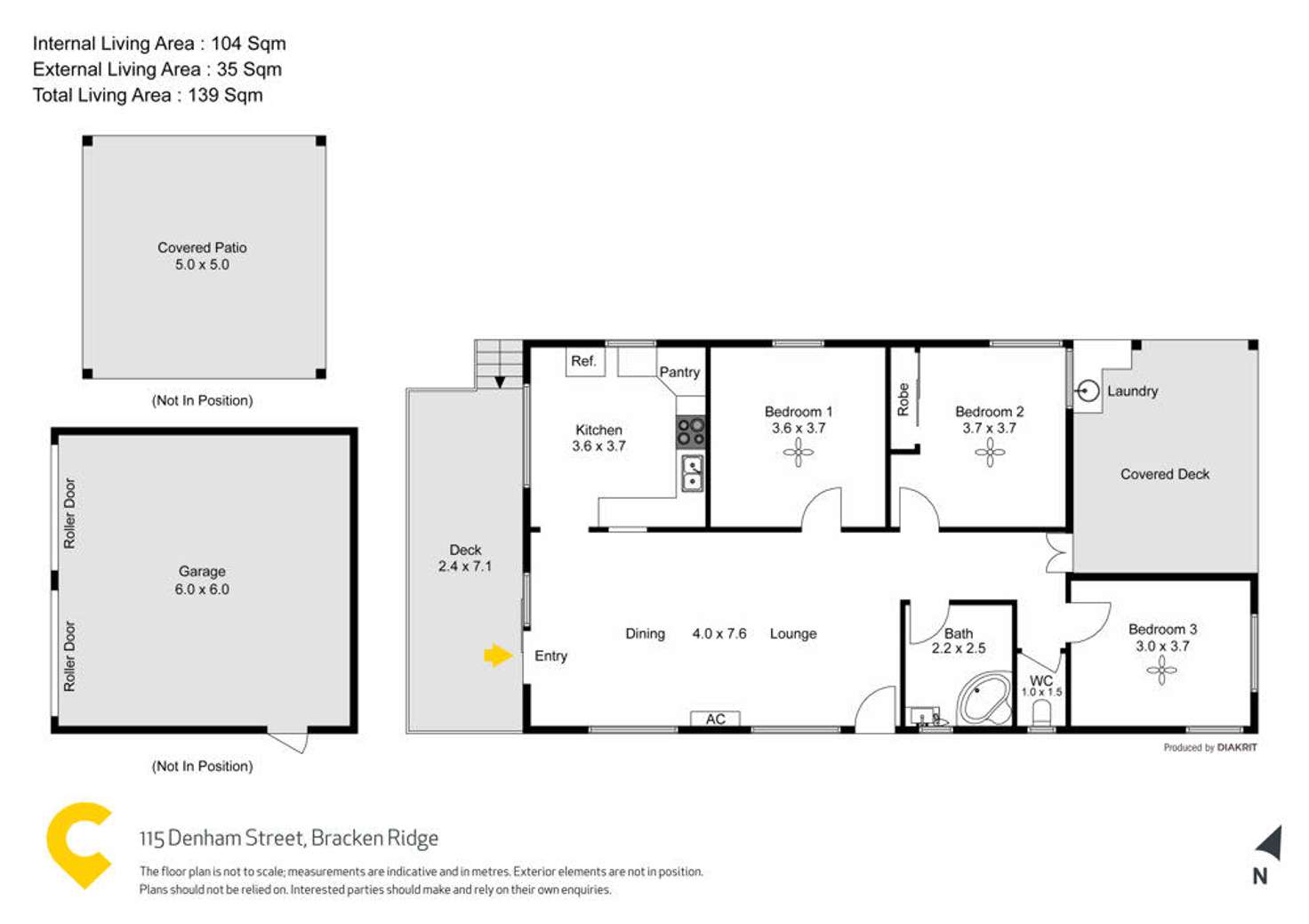 Floorplan of Homely house listing, 115 Denham Street, Bracken Ridge QLD 4017