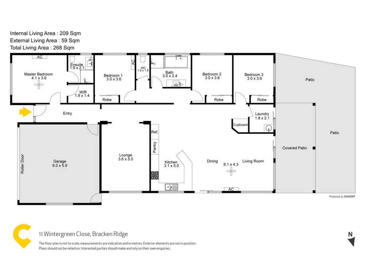 Floorplan of Homely house listing, 11 Wintergreen Close, Bracken Ridge QLD 4017