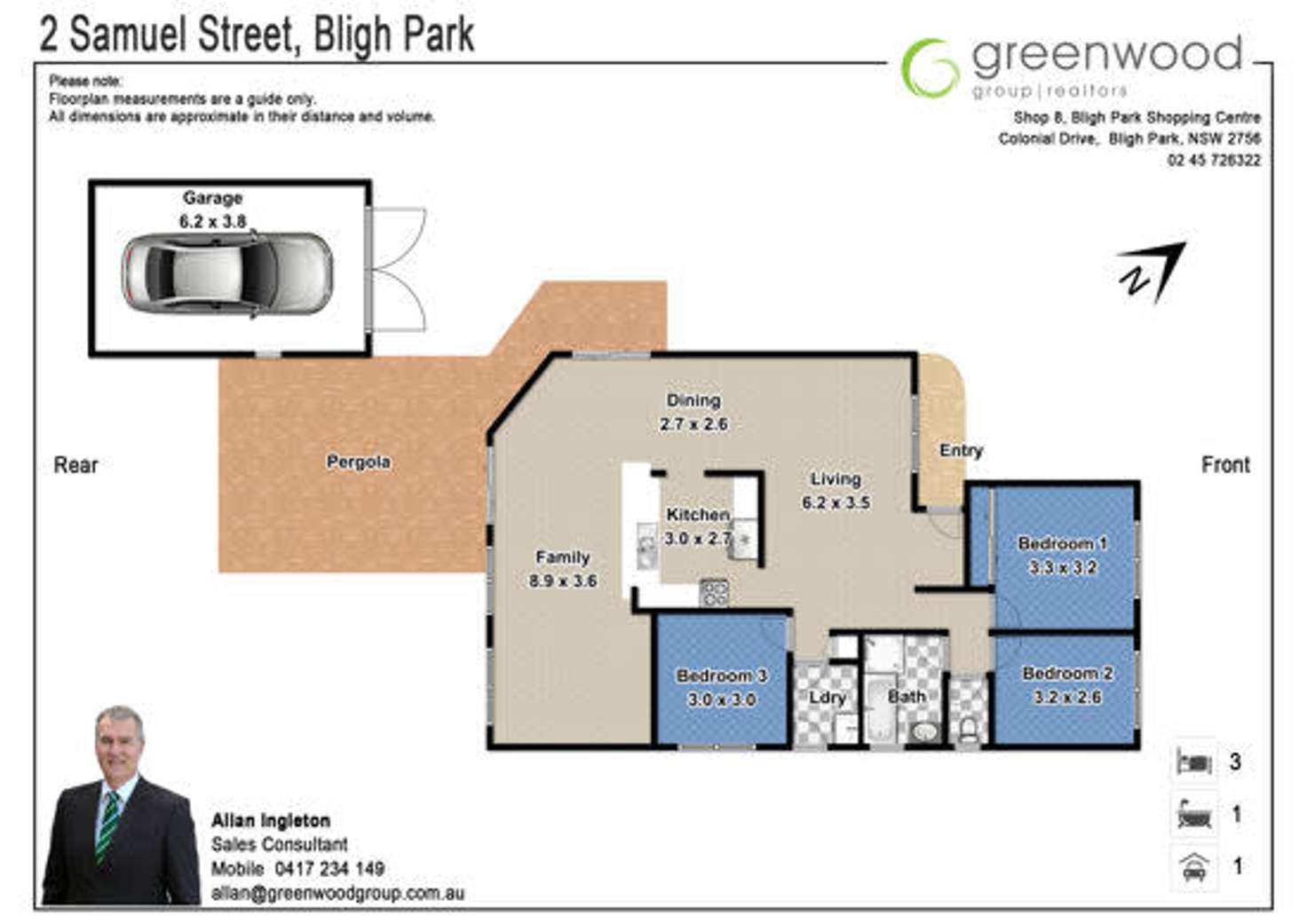 Floorplan of Homely house listing, 2 Samuel Street, Bligh Park NSW 2756