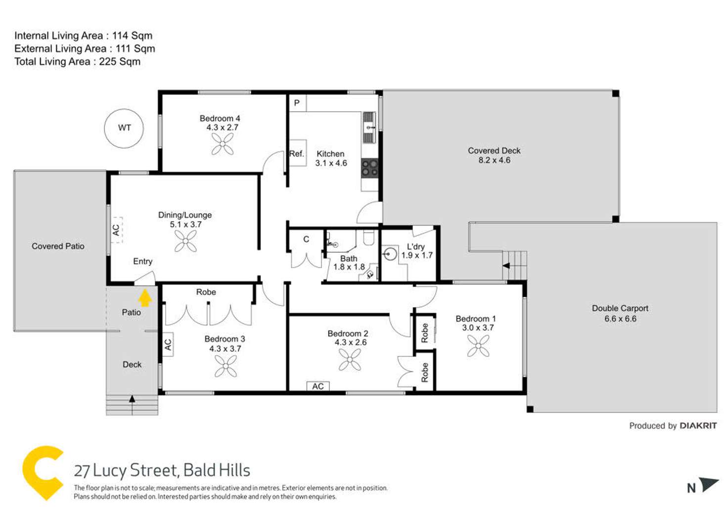 Floorplan of Homely house listing, 27 Lucy Street, Bald Hills QLD 4036