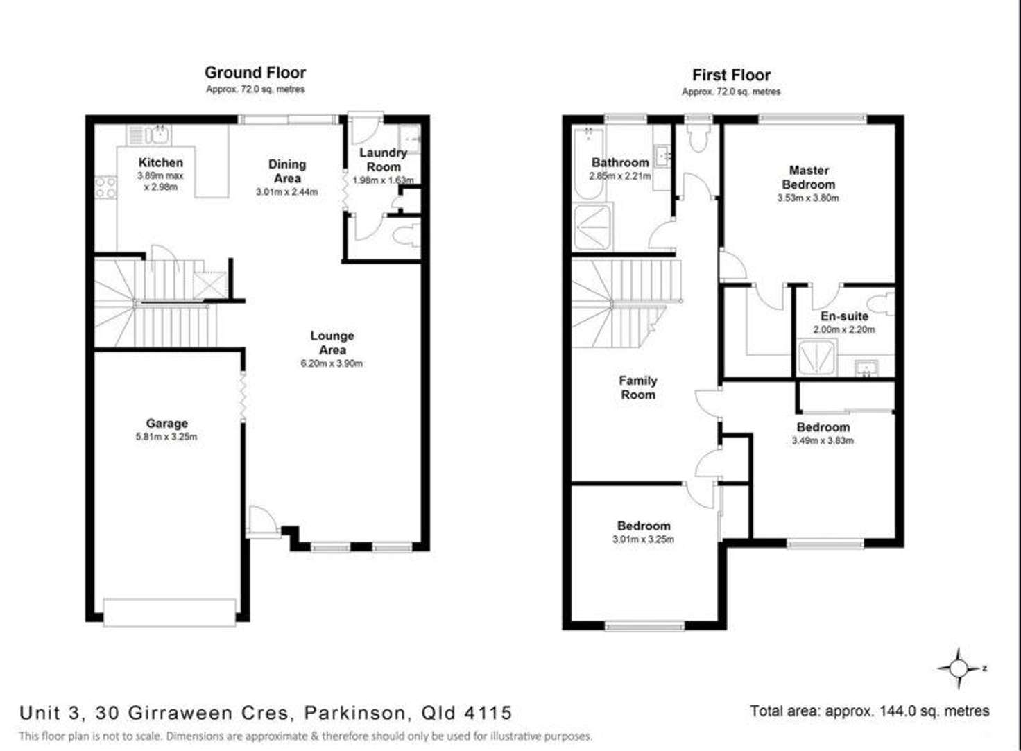 Floorplan of Homely townhouse listing, 3/30 Girraween cre, Parkinson QLD 4115