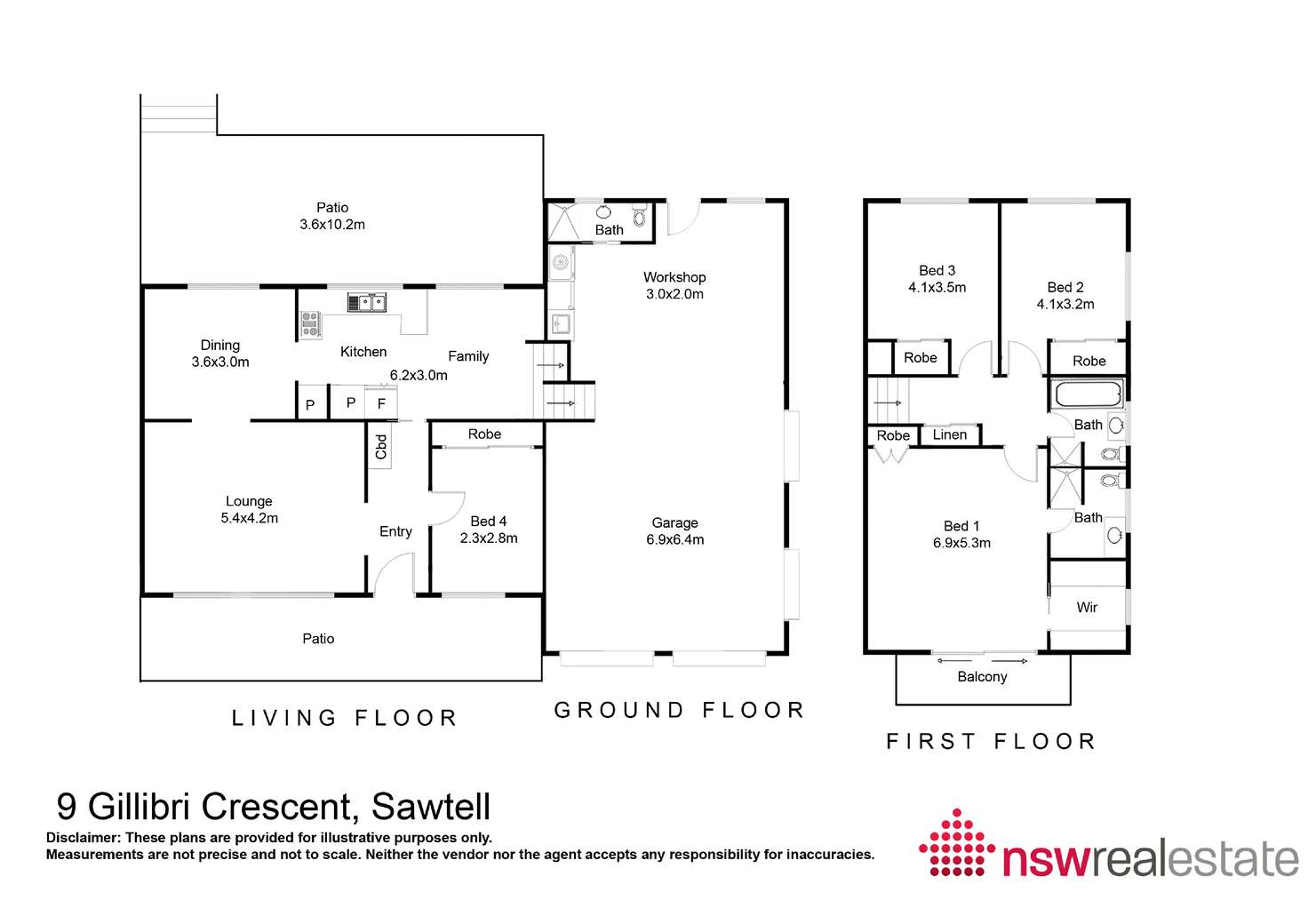 Floorplan of Homely house listing, 9 Gillibri Crescent, Sawtell NSW 2452