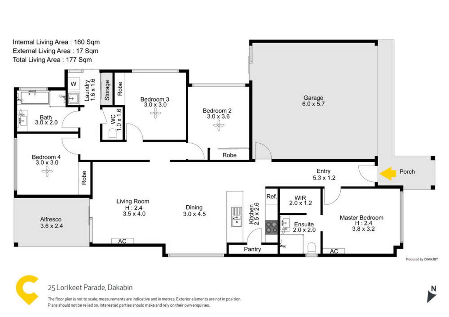 Floorplan of Homely house listing, 25 Lorikeet Parade, Dakabin QLD 4503