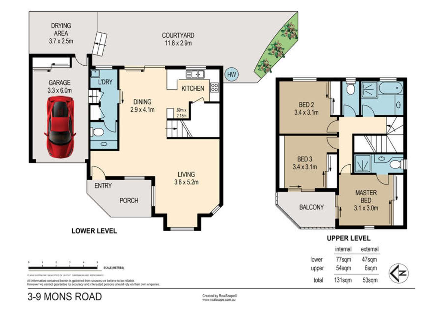 Floorplan of Homely townhouse listing, 3/9 Mons Road, Carina Heights QLD 4152