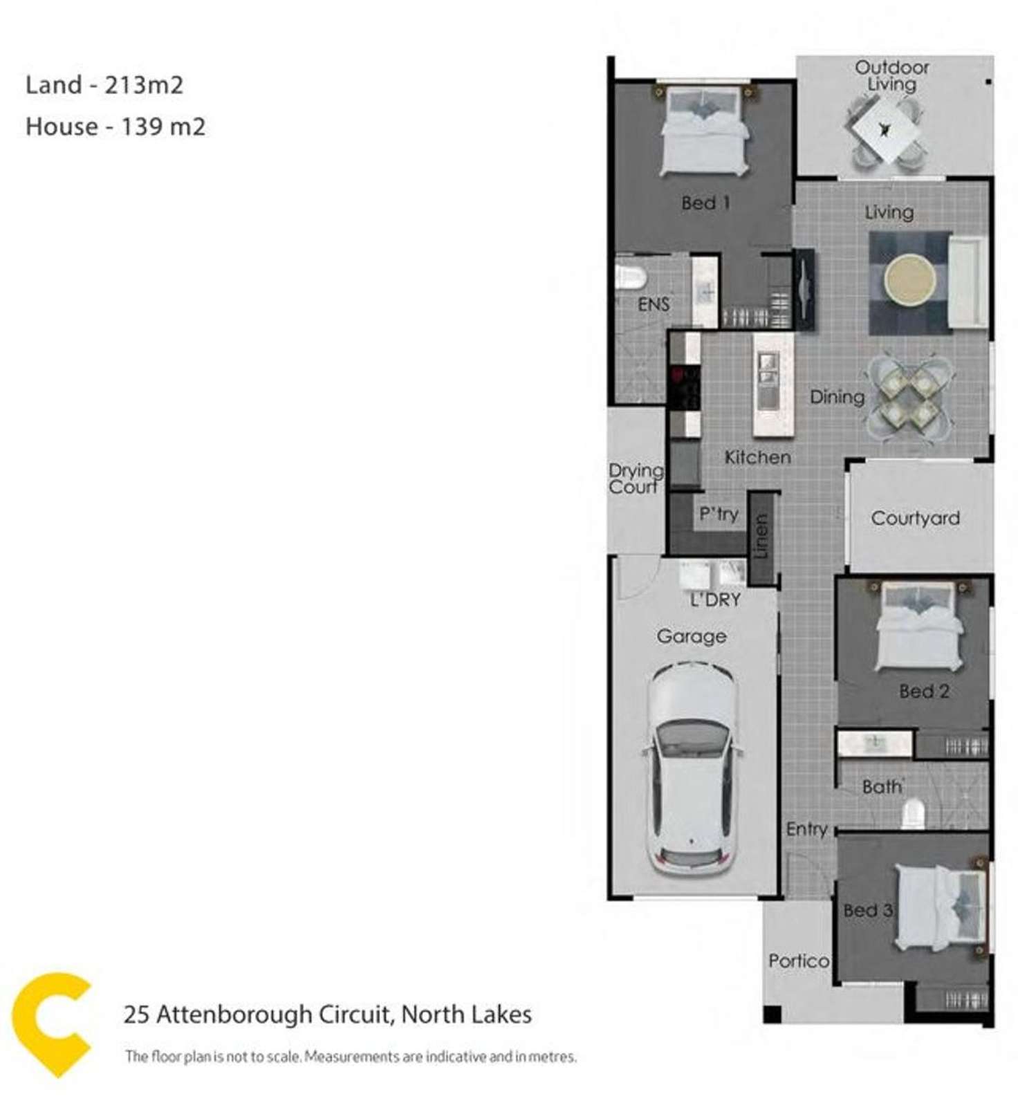 Floorplan of Homely house listing, 25 Attenborough Circuit, North Lakes QLD 4509