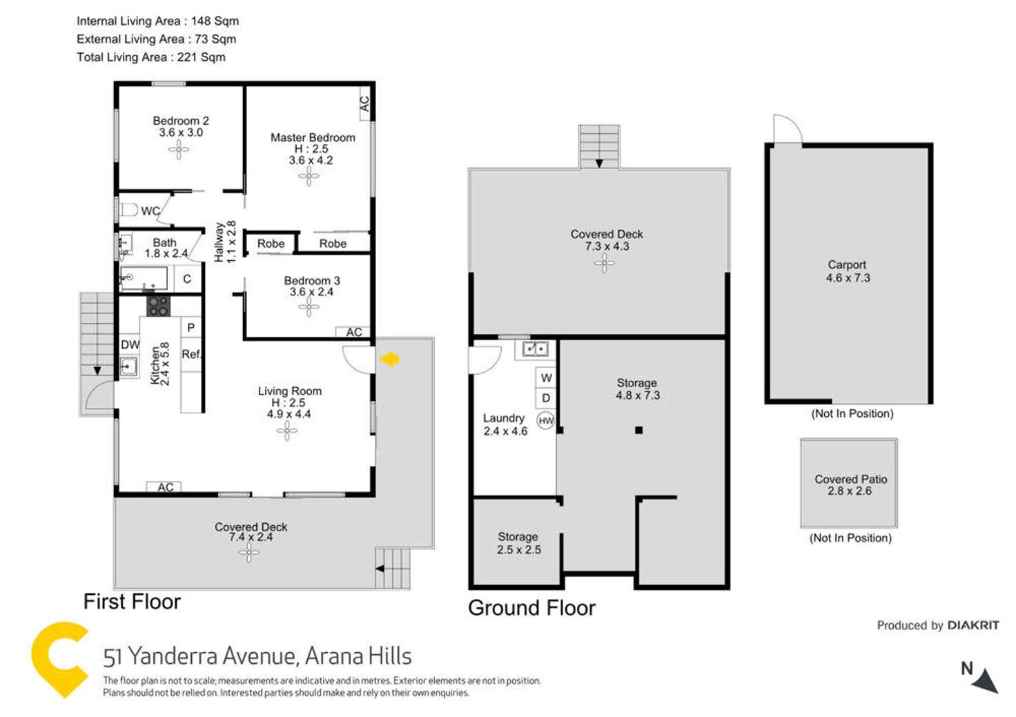 Floorplan of Homely house listing, 51 Yanderra Avenue, Arana Hills QLD 4054