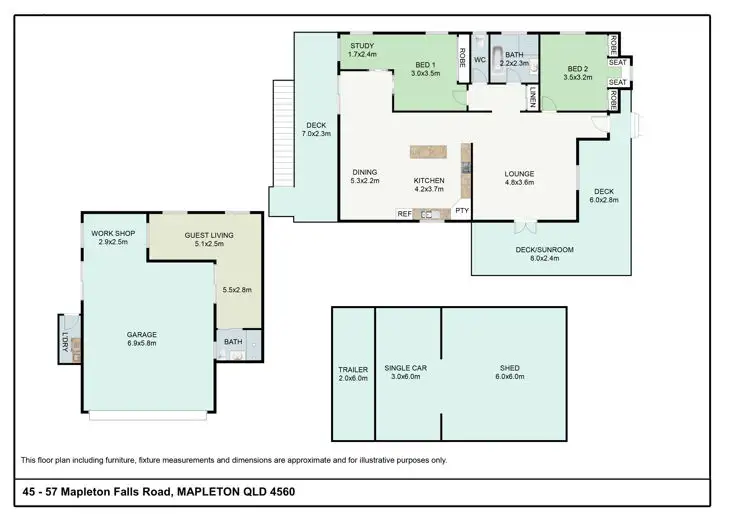 Floorplan of Homely house listing, 45-57 Mapleton Falls Road, Mapleton QLD 4560