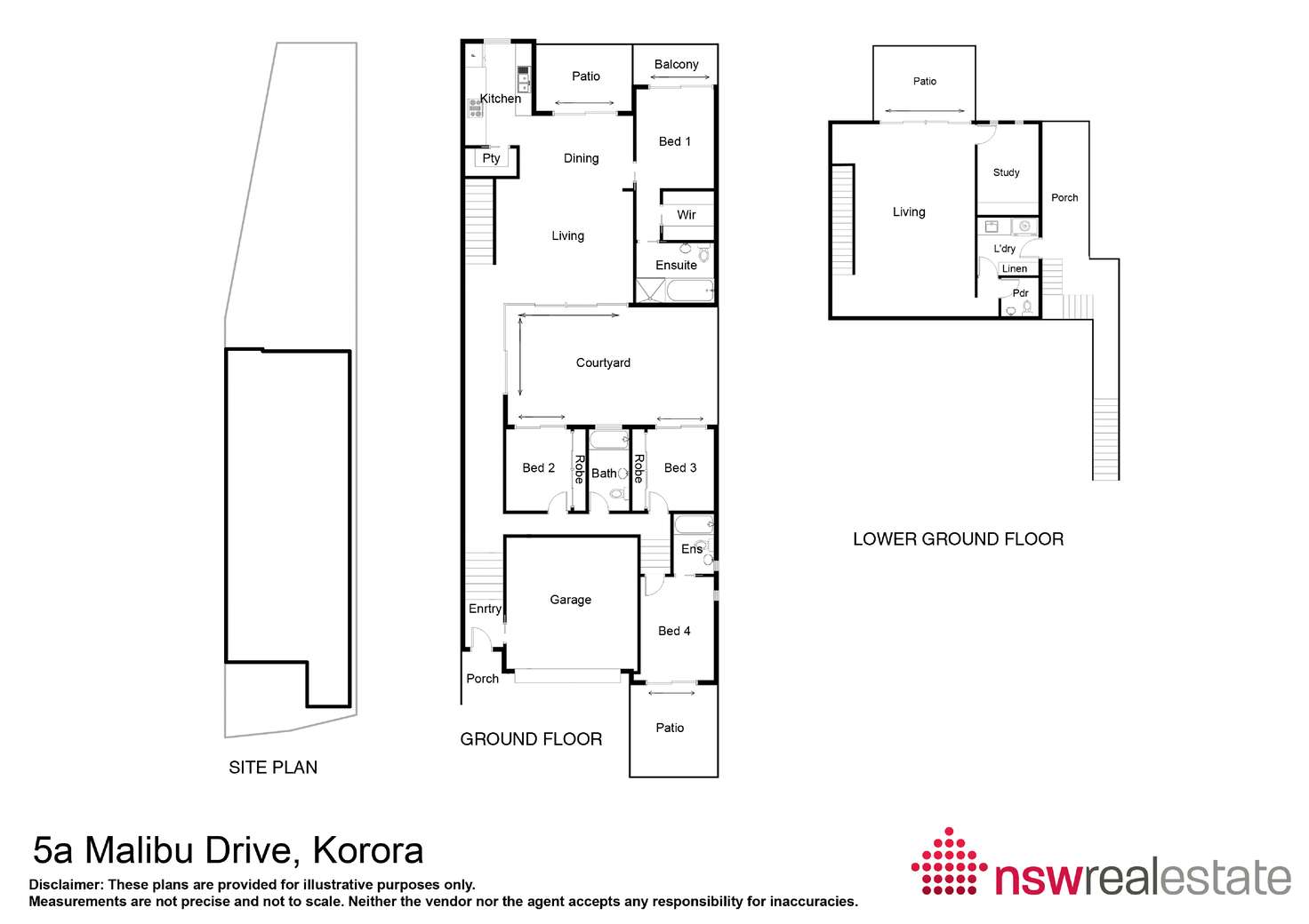 Floorplan of Homely house listing, 5a Malibu Drive, Korora NSW 2450