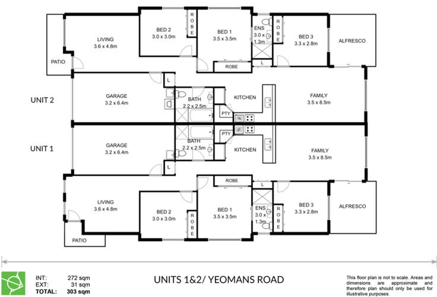 Floorplan of Homely house listing, 1/10 Yeomans Road, Armidale NSW 2350