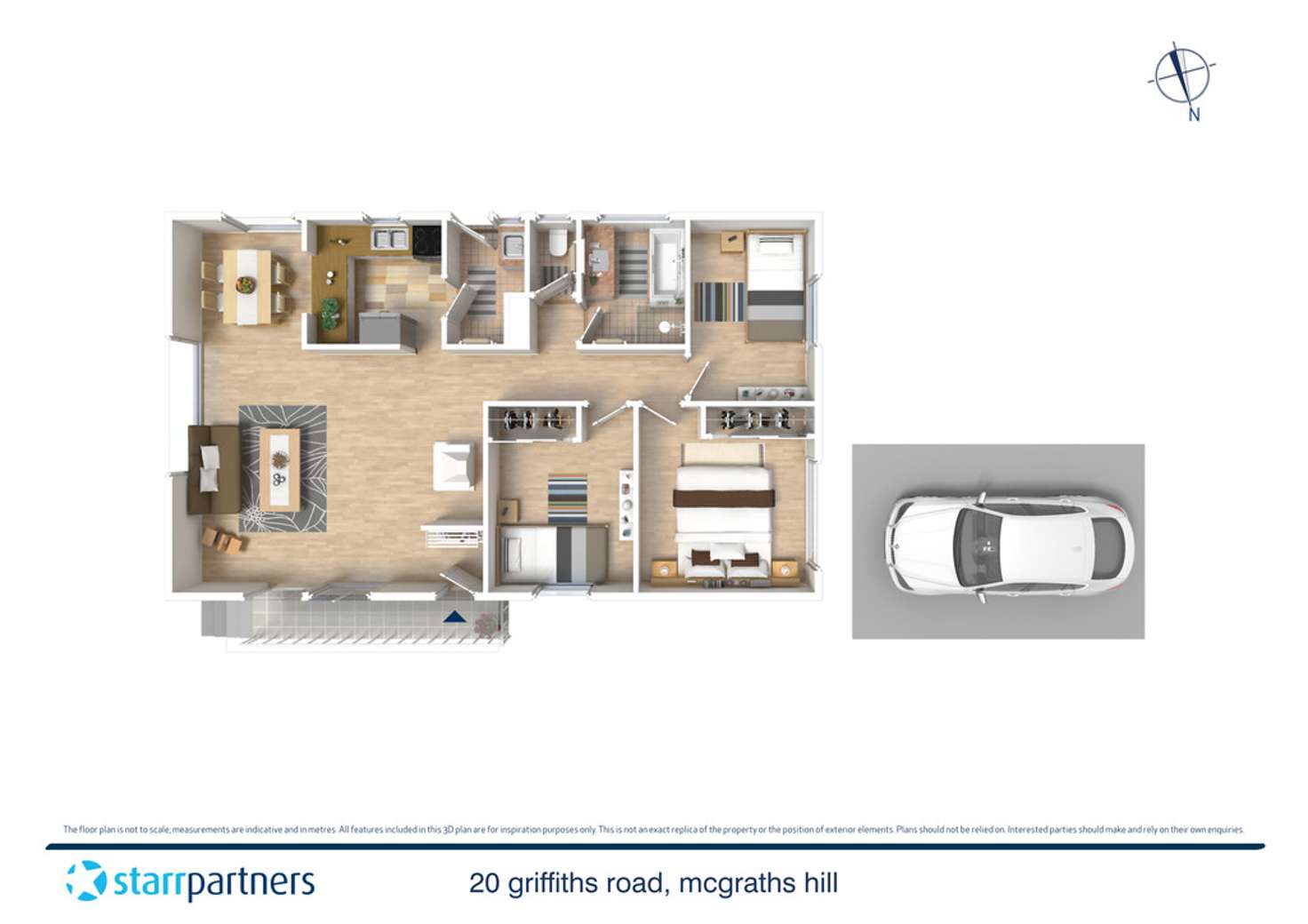 Floorplan of Homely house listing, 20 Griffiths Road, Mcgraths Hill NSW 2756