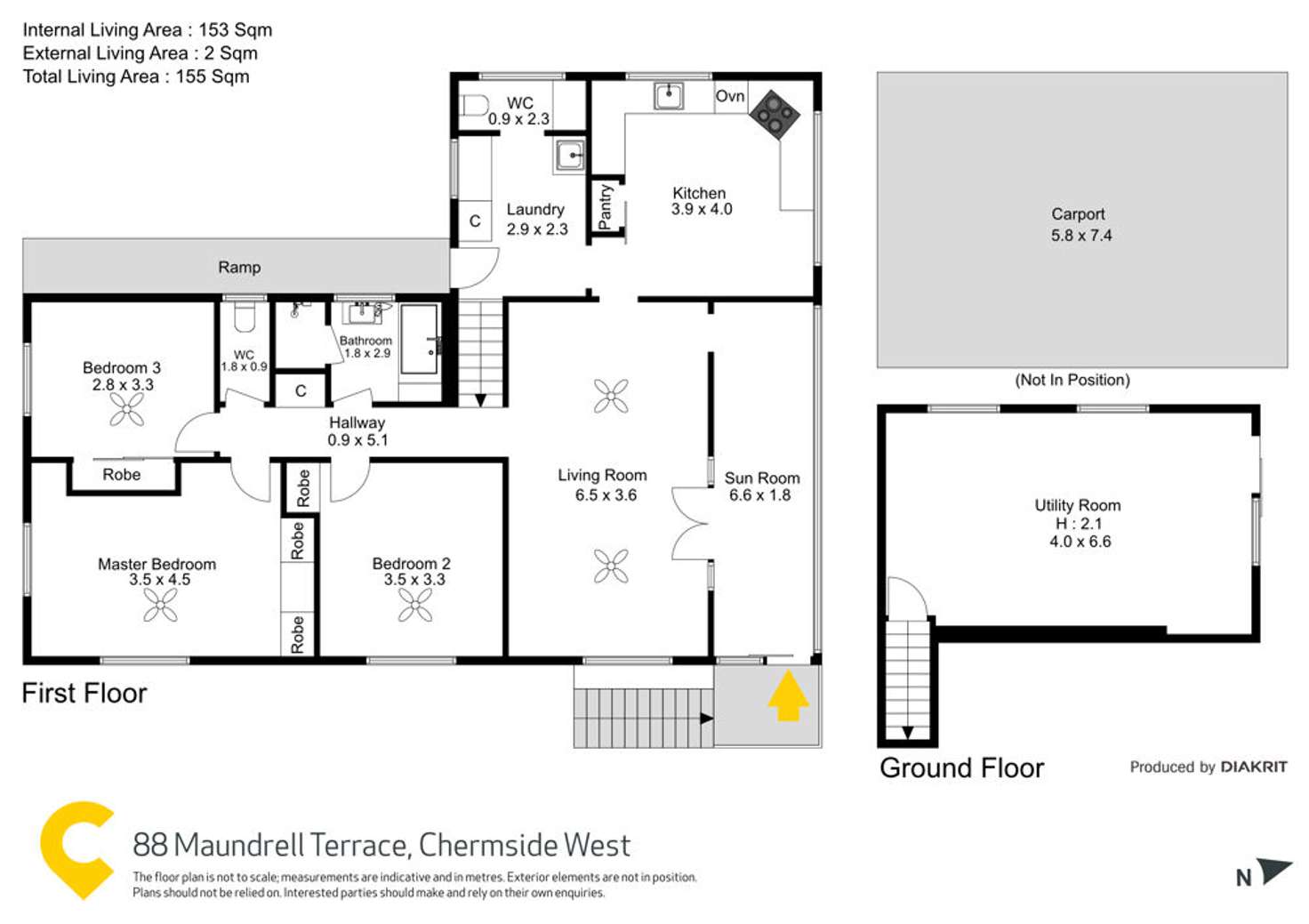 Floorplan of Homely house listing, 88 Maundrell Terrace, Chermside West QLD 4032