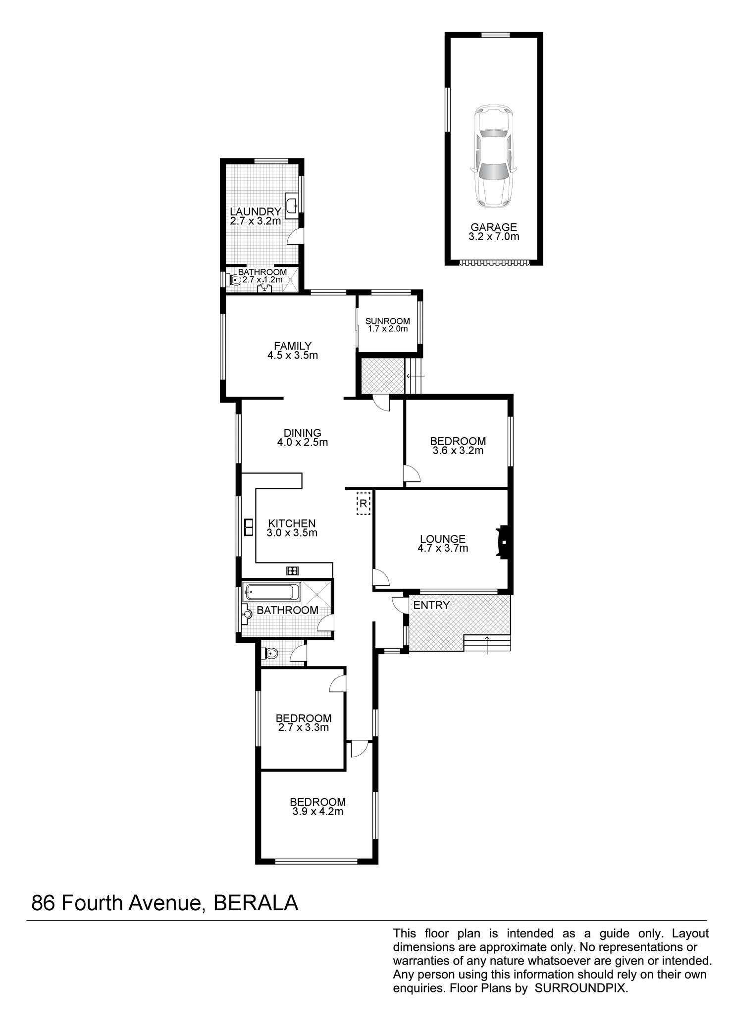 Floorplan of Homely house listing, 86 Fourth Avenue, Berala NSW 2141