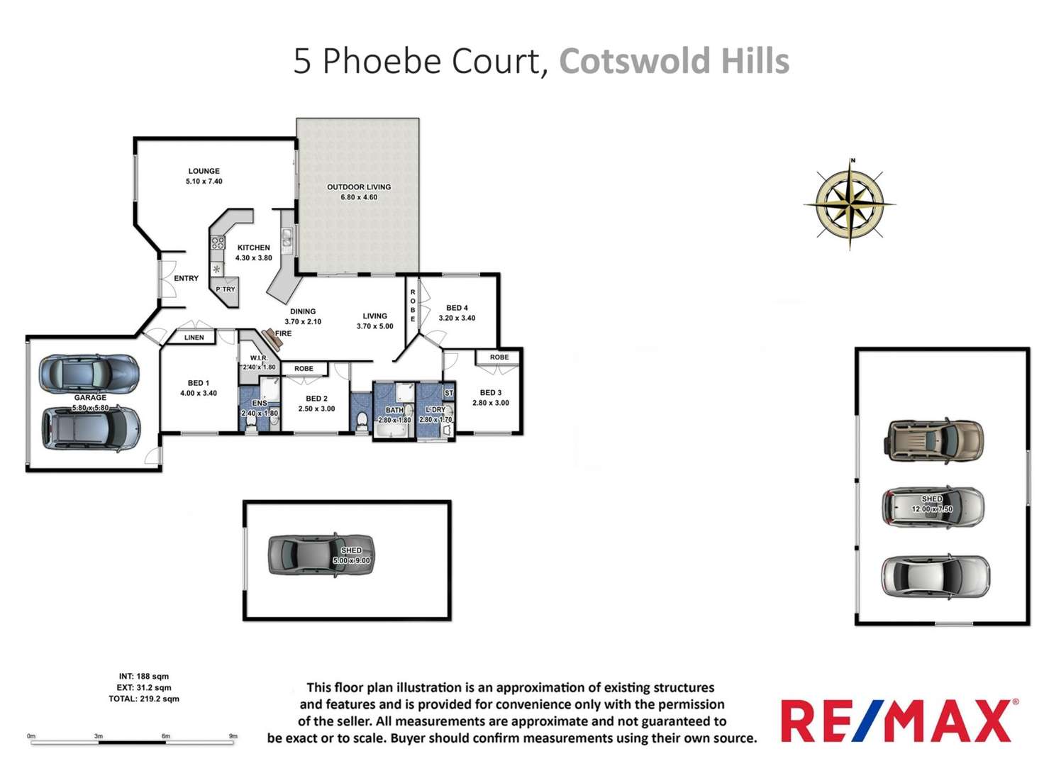 Floorplan of Homely house listing, 5 Phoebe Court, Cotswold Hills QLD 4350