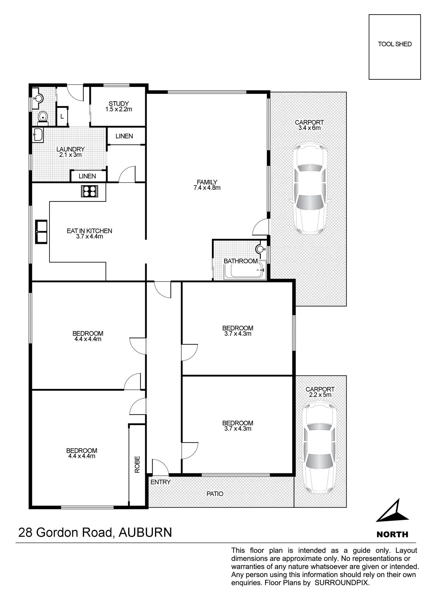 Floorplan of Homely house listing, 28 Gordon Rd, Auburn NSW 2144