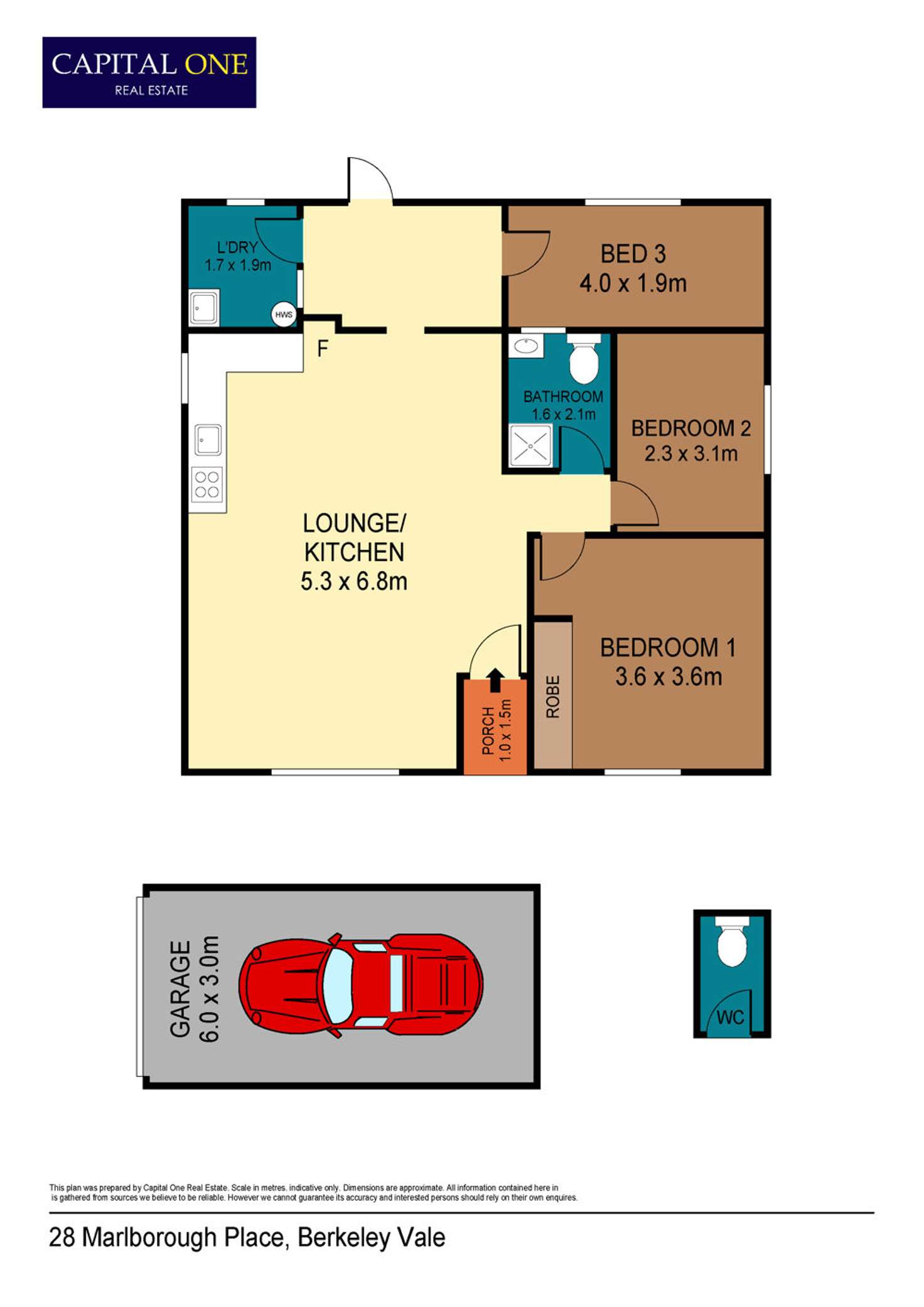 Floorplan of Homely house listing, 28 Marlborough Place, Berkeley Vale NSW 2261