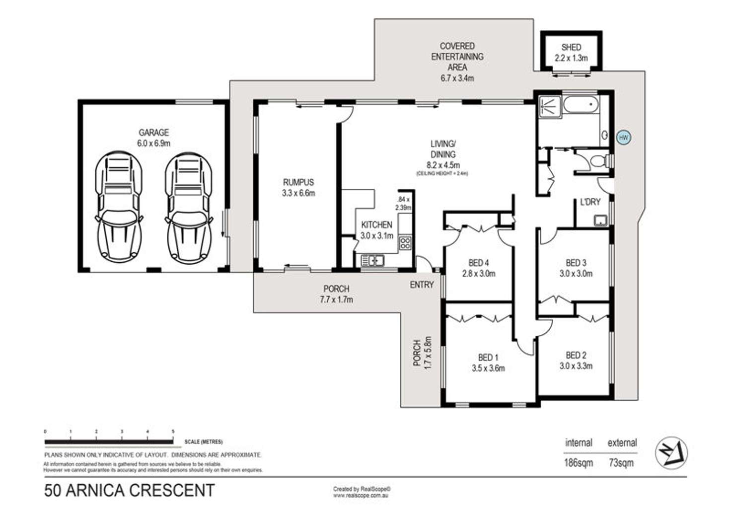 Floorplan of Homely house listing, 50 Arnica Crescent, Bald Hills QLD 4036
