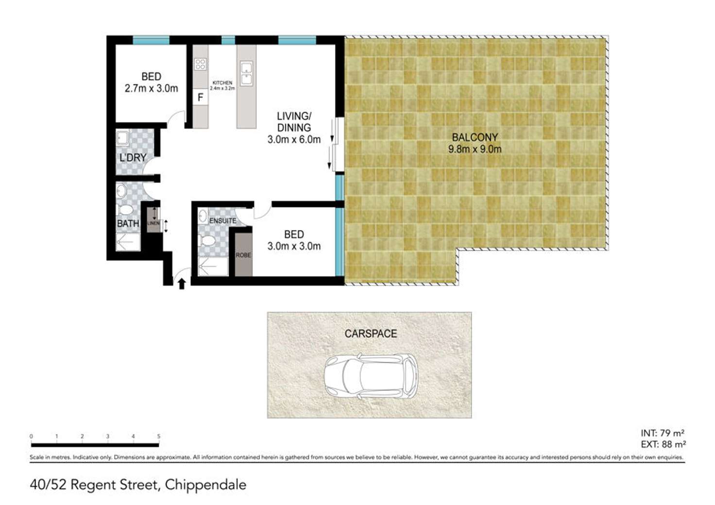 Floorplan of Homely unit listing, 40/52 Regent street, Chippendale NSW 2008