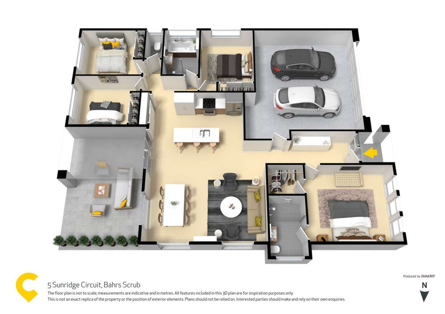 Floorplan of Homely house listing, 5 Sunridge Circuit, Bahrs Scrub QLD 4207
