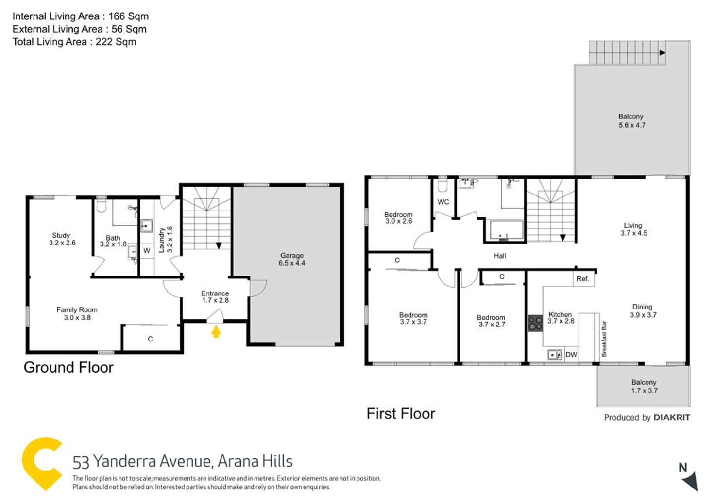 Floorplan of Homely house listing, 53 Yanderra Avenue, Arana Hills QLD 4054