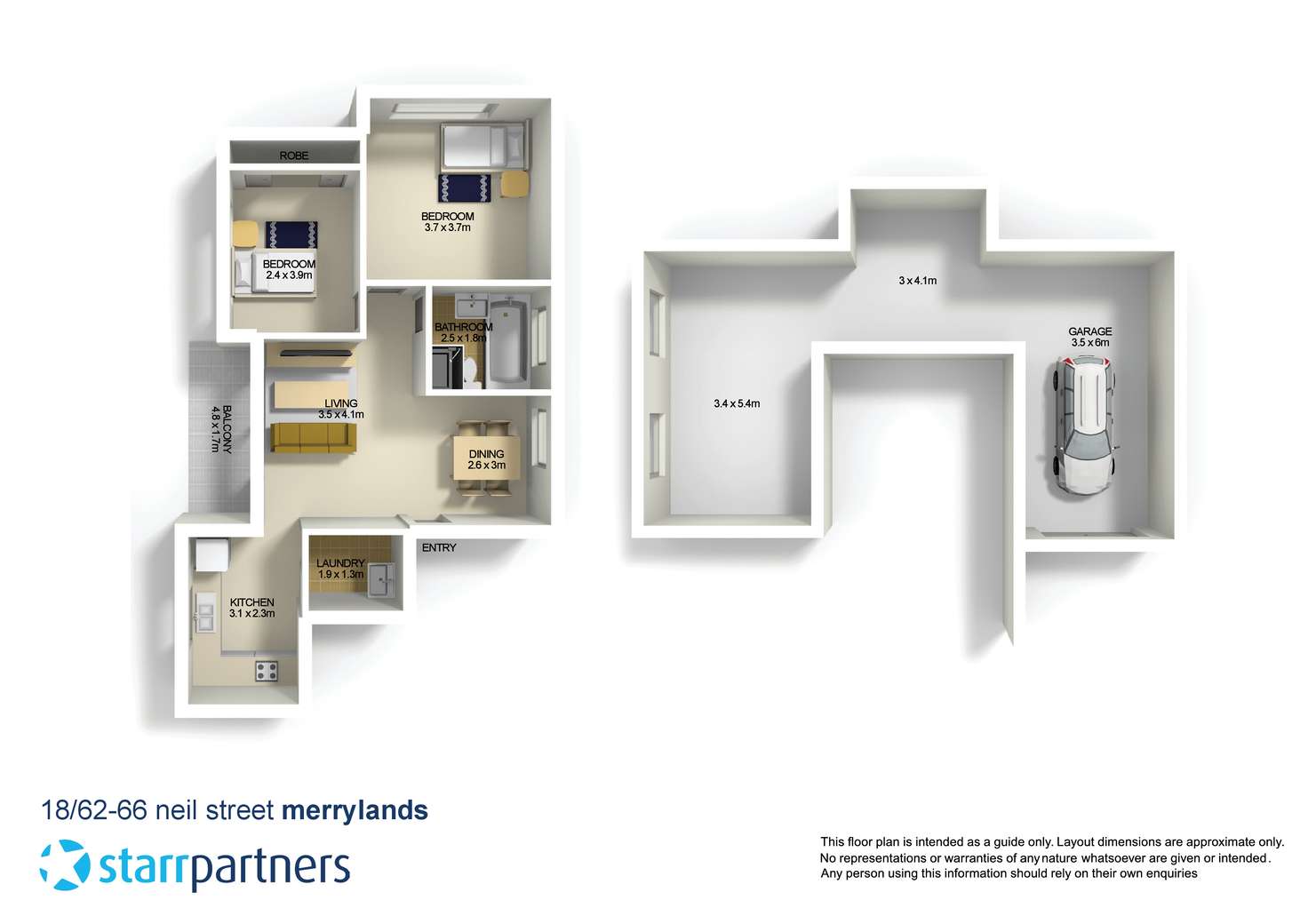 Floorplan of Homely unit listing, 18/62-66 Neil Street, Merrylands NSW 2160