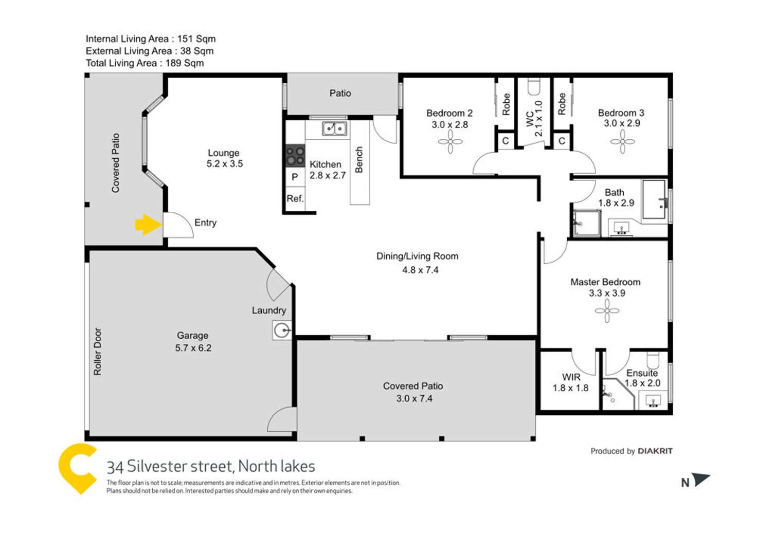 Floorplan of Homely house listing, 34 Silvester Street, North Lakes QLD 4509