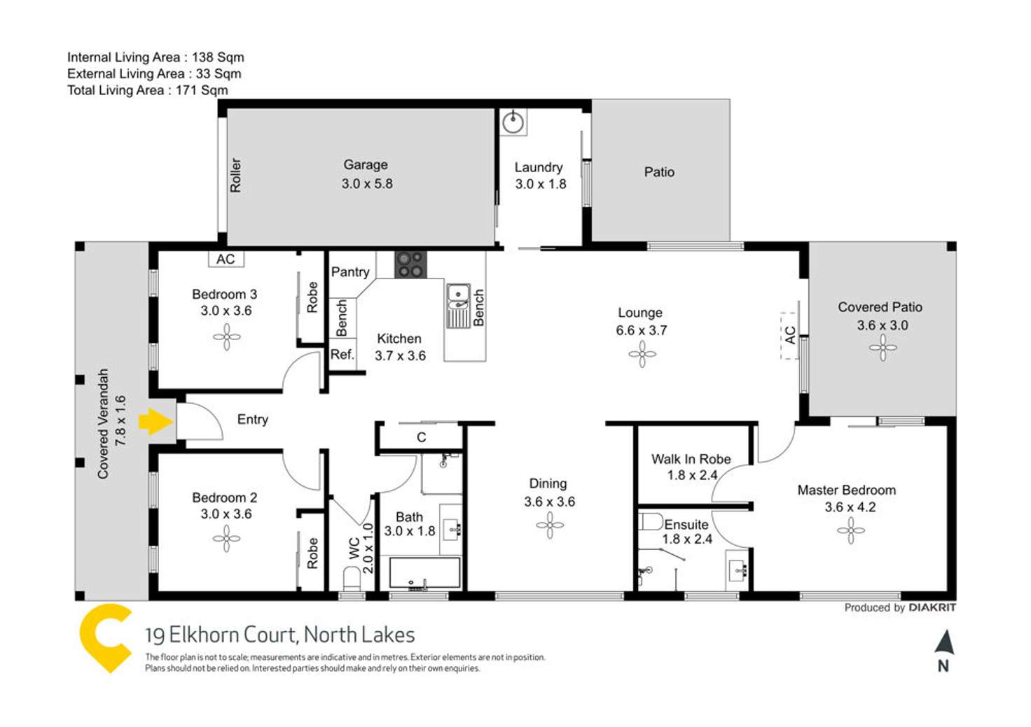 Floorplan of Homely house listing, 19 Elkhorn Court, North Lakes QLD 4509