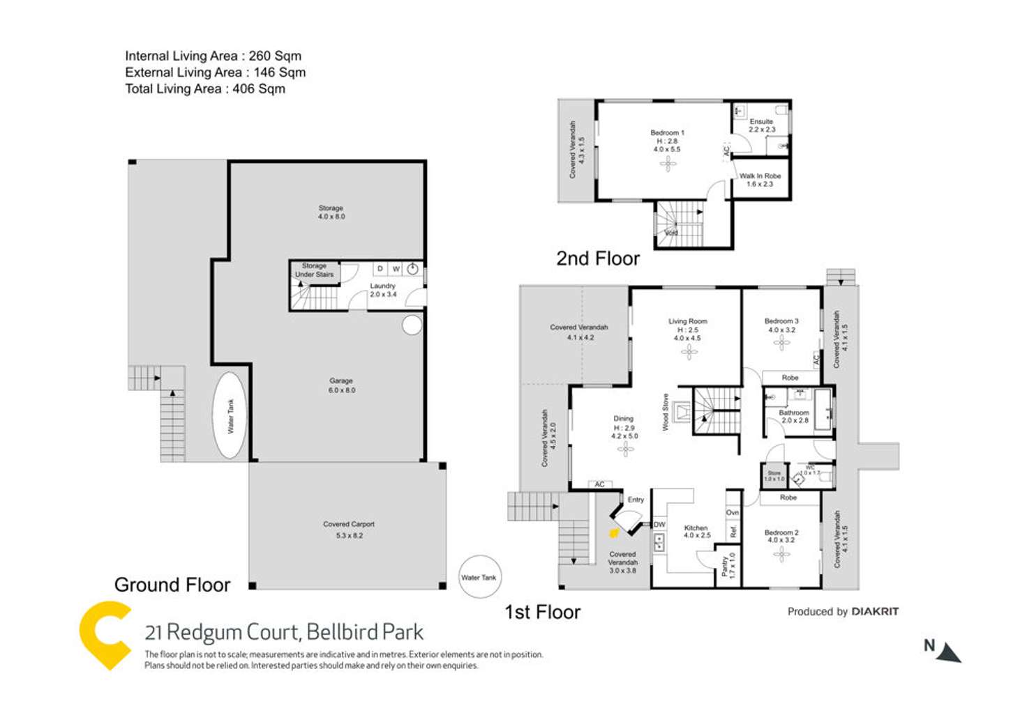 Floorplan of Homely house listing, 21 Redgum Court, Bellbird Park QLD 4300