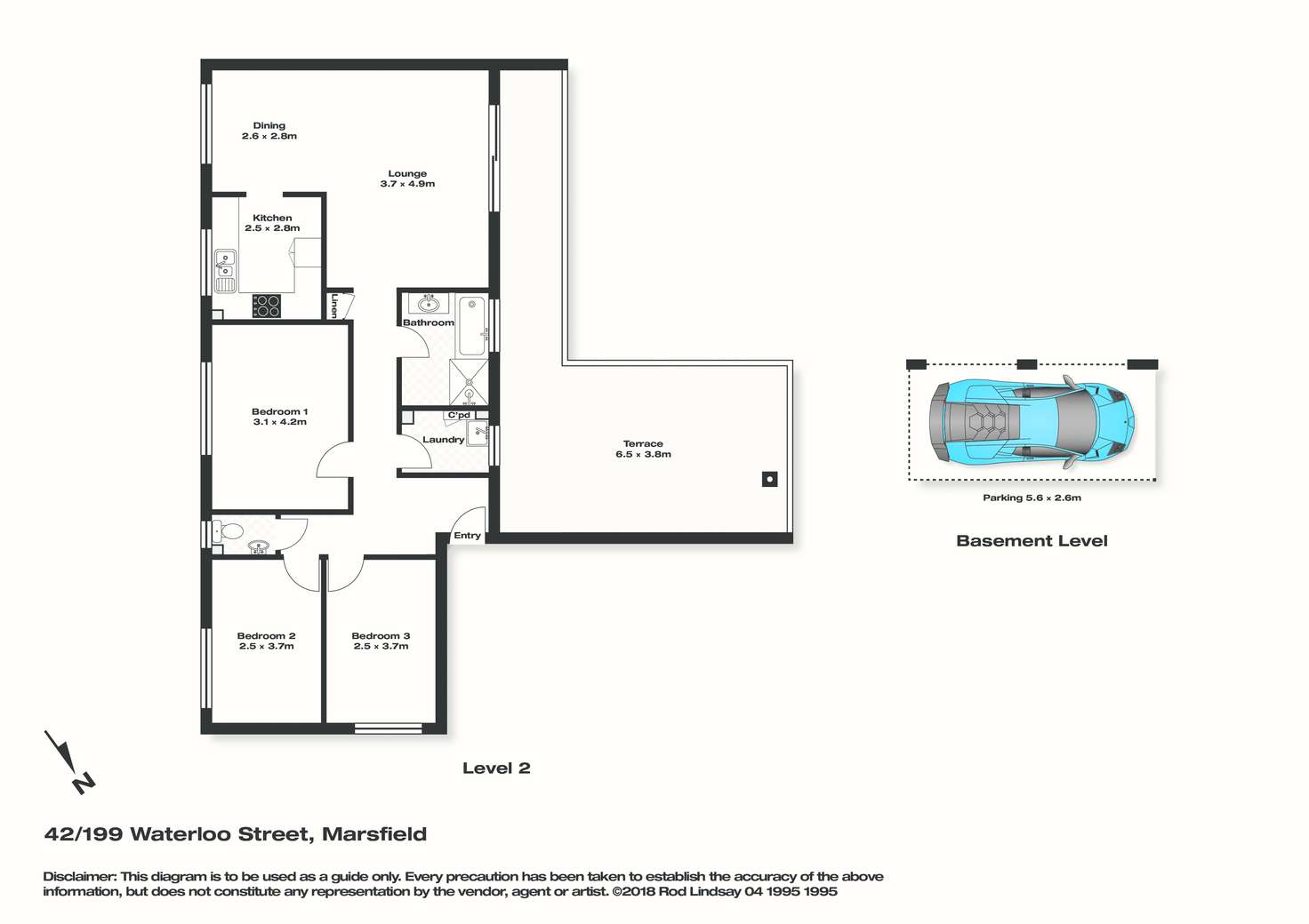 Floorplan of Homely apartment listing, 42/199 Waterloo Road, Marsfield NSW 2122