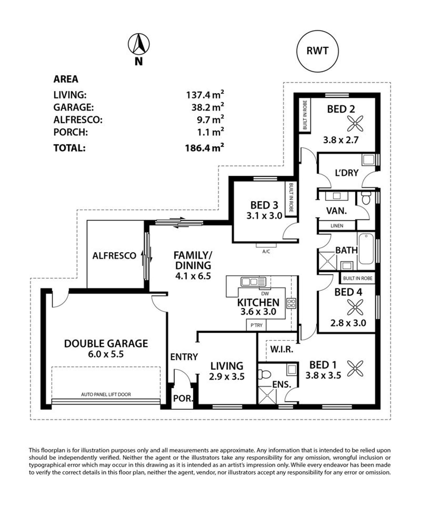 Floorplan of Homely house listing, 5 Hallett Road, Littlehampton SA 5250