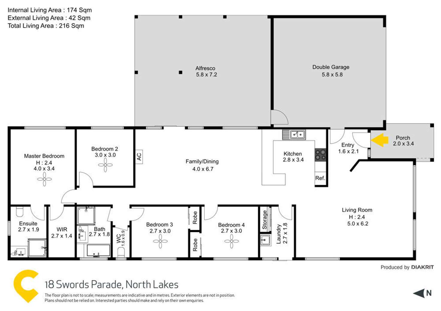 Floorplan of Homely house listing, 18 Swords Parade, North Lakes QLD 4509