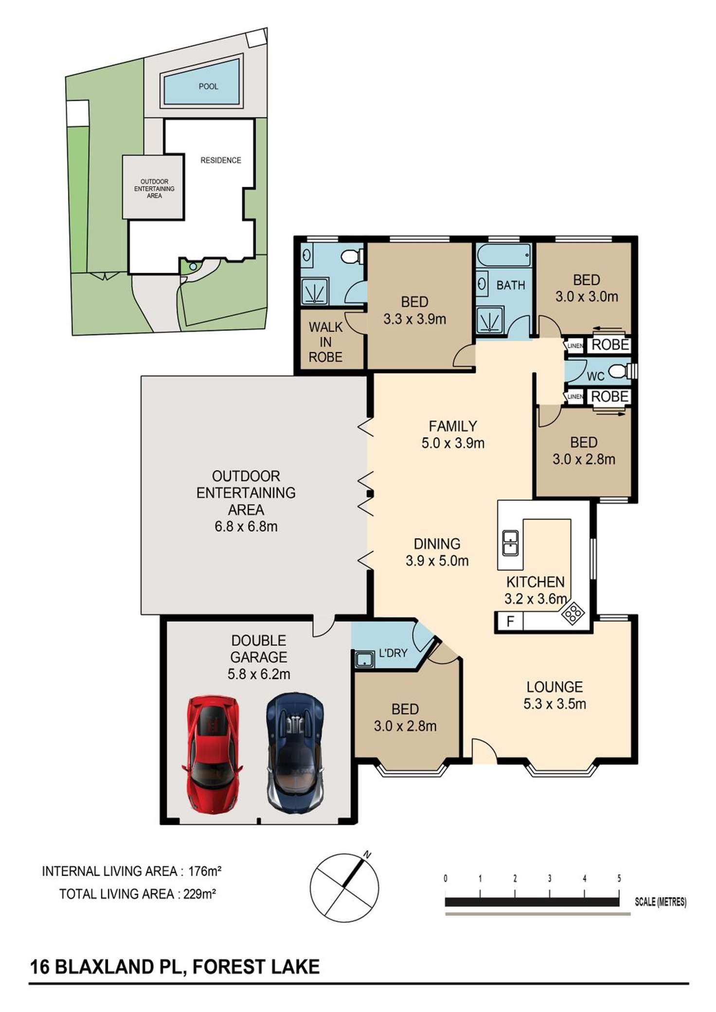 Floorplan of Homely house listing, 16 Blaxland Pl, Forest Lake QLD 4078