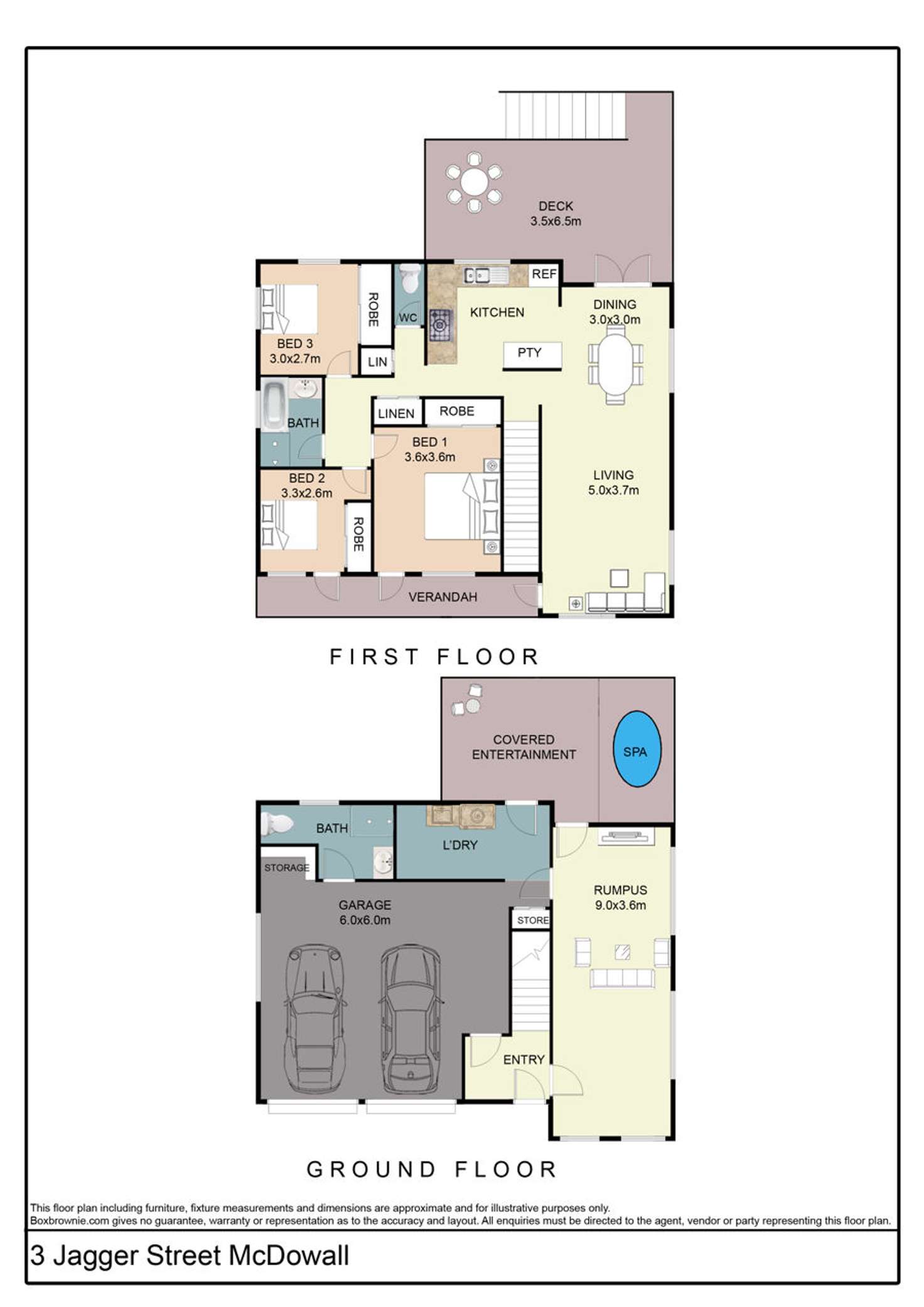 Floorplan of Homely house listing, 3 Jagger Street, Mcdowall QLD 4053