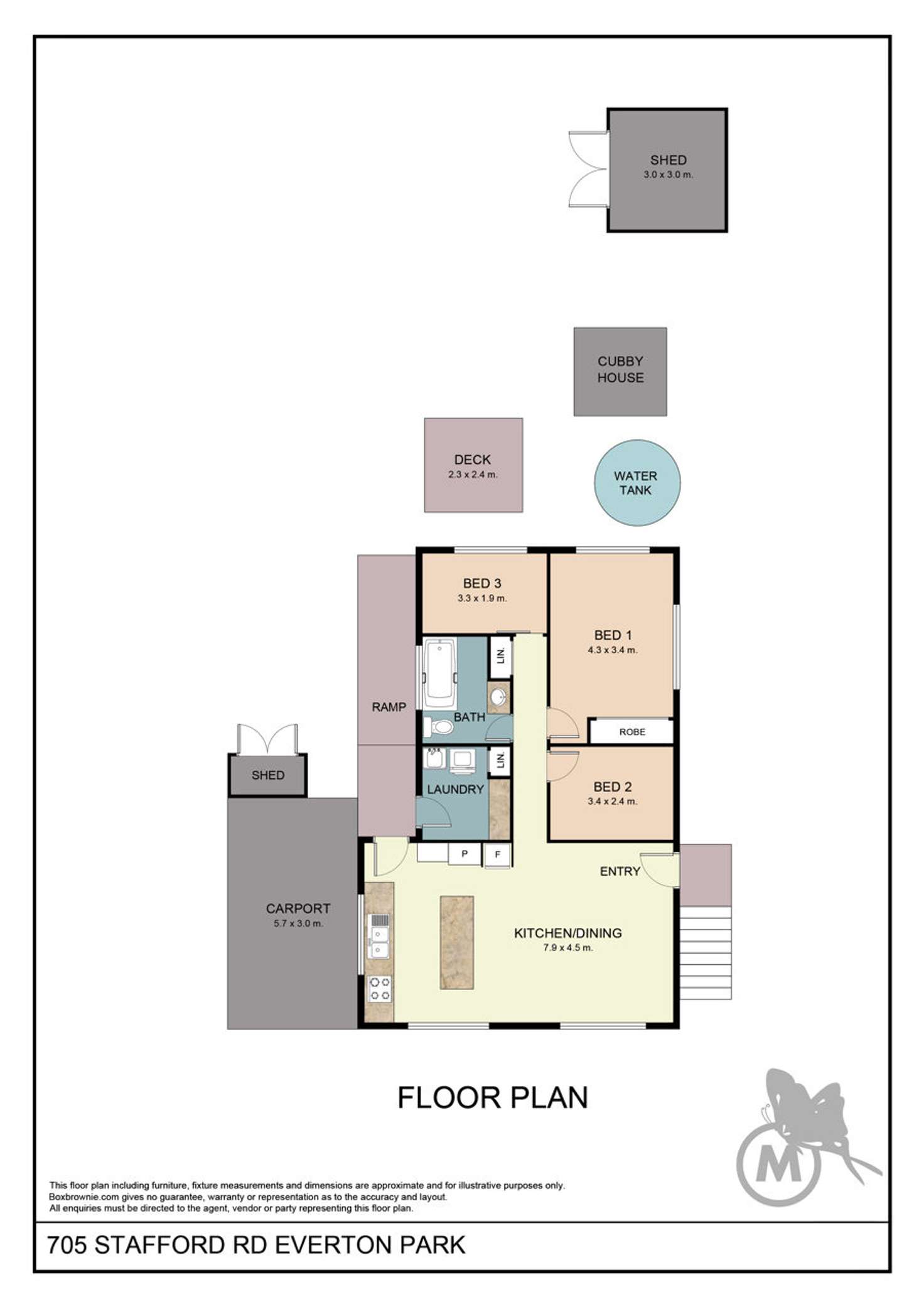 Floorplan of Homely house listing, 705 Stafford Road, Everton Park QLD 4053