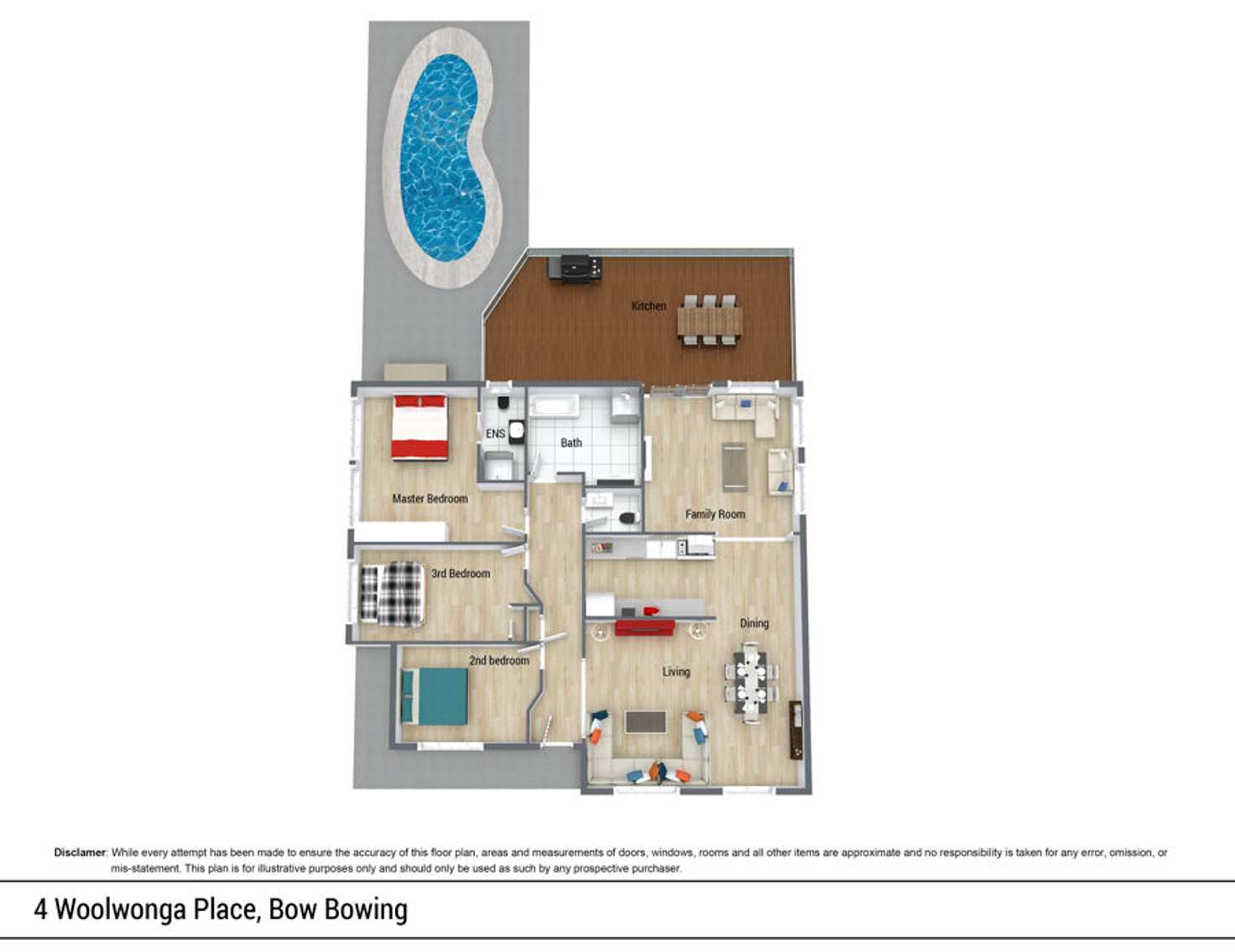 Floorplan of Homely house listing, 4 Woolwonga Place, Bow Bowing NSW 2566