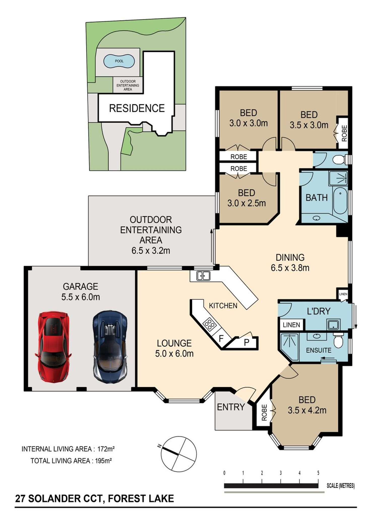 Floorplan of Homely house listing, 27 Solander Cct, Forest Lake QLD 4078